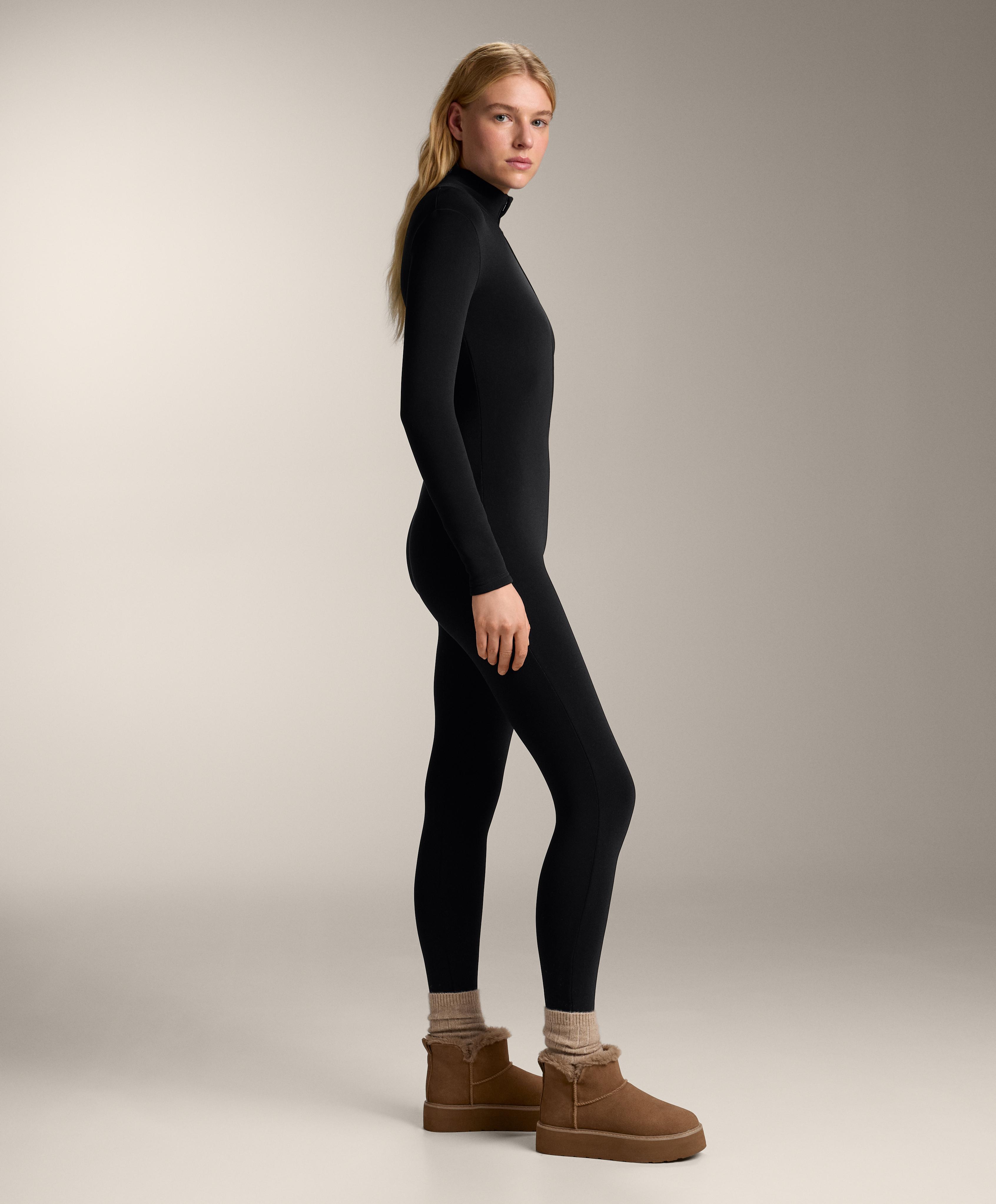 Super extra Warm long jumpsuit — BLACK