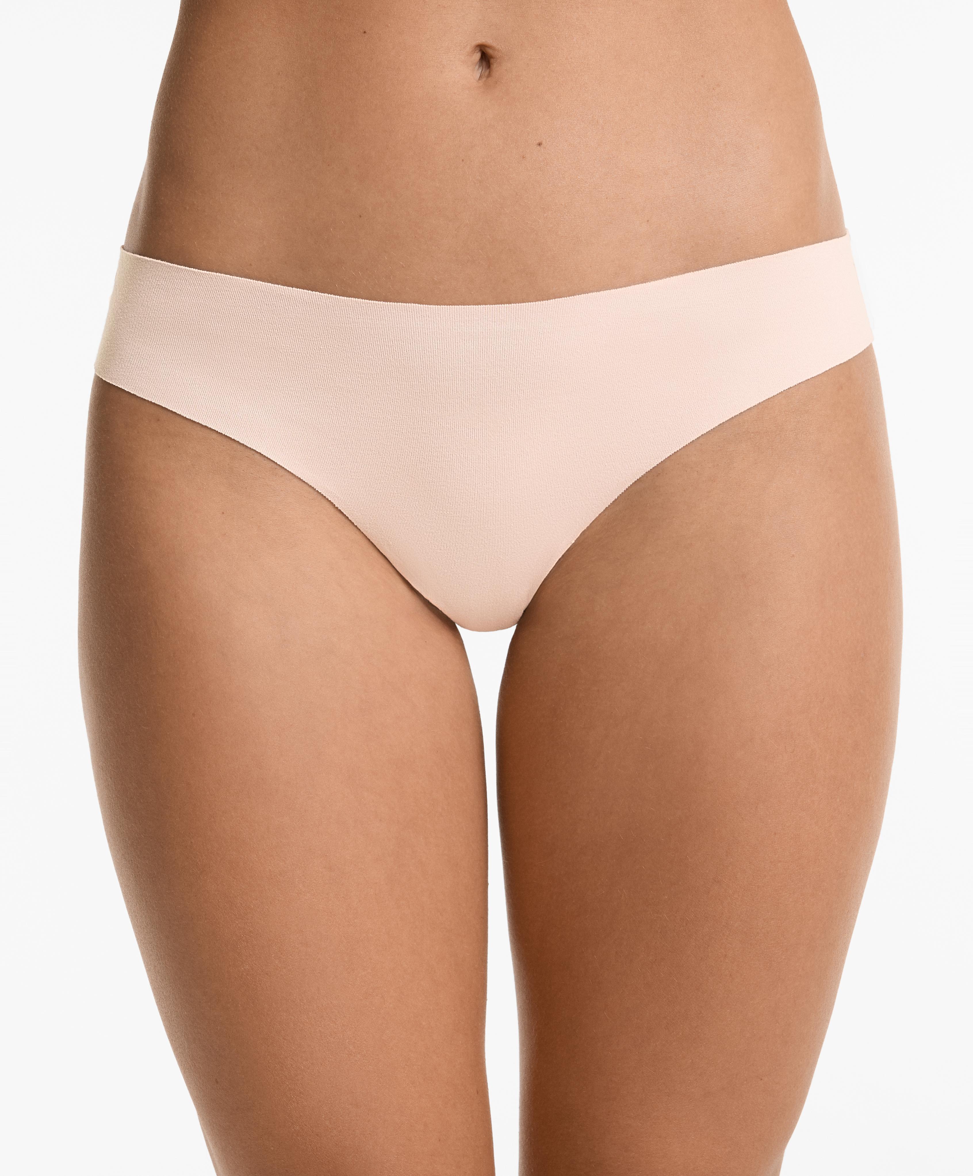 3 invisible cotton blend thong briefs - Sale 3 invisible cotton blend thong briefs - Sale