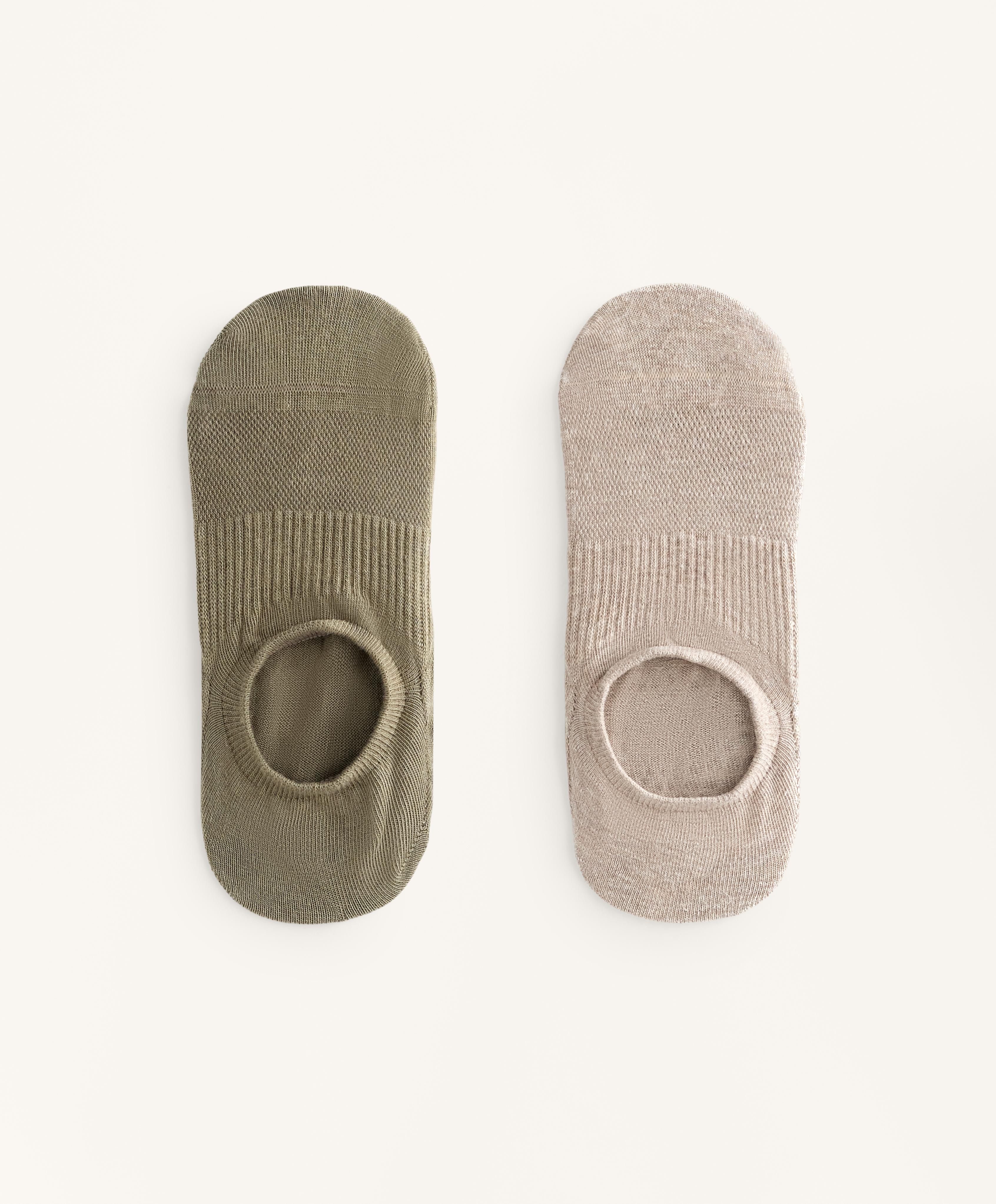 2 pairs of cotton blend yoga and Pilates socks 2 pairs of cotton blend yoga and Pilates socks