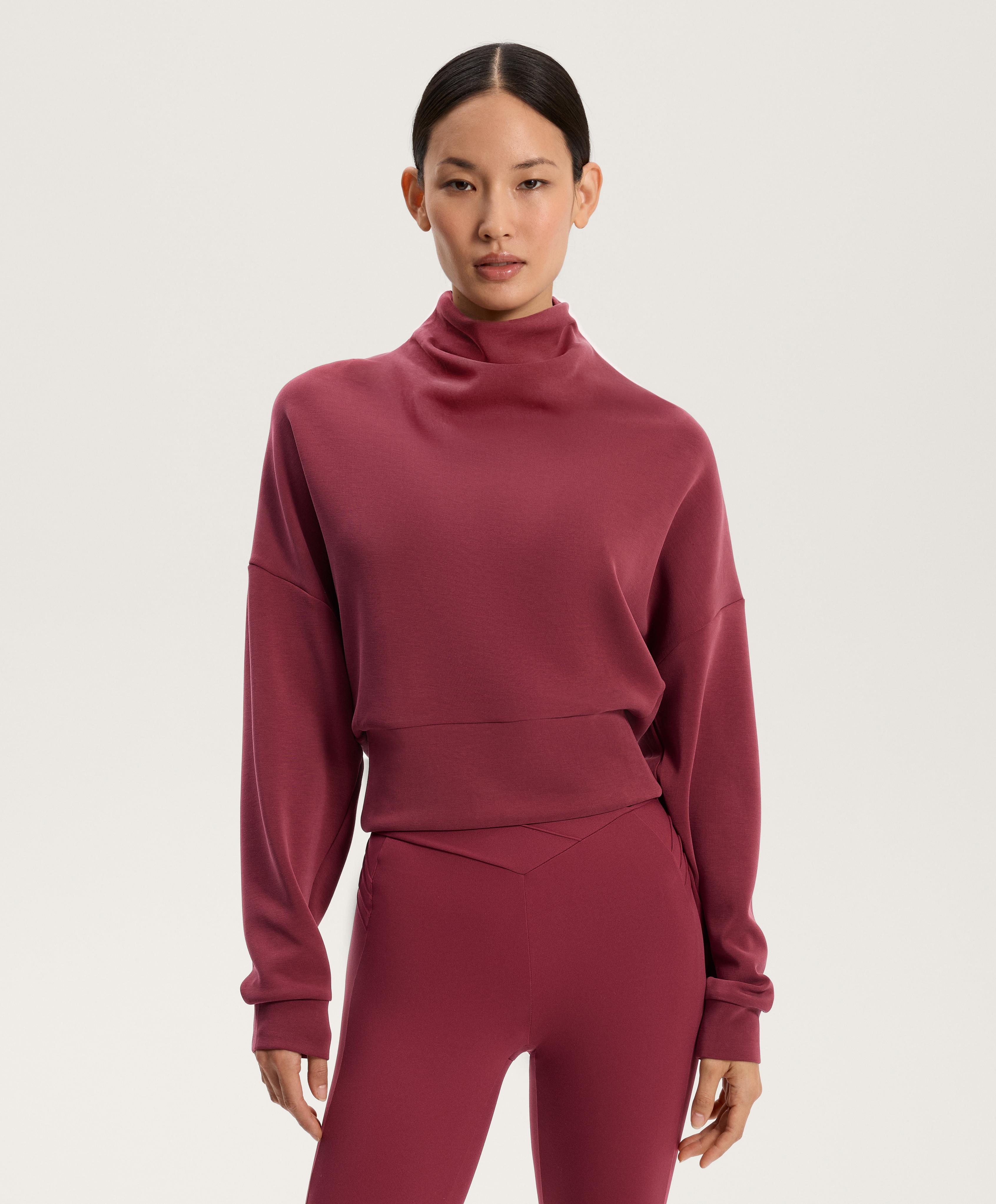 Soft-touch modal roll-neck sweatshirt Soft-touch modal roll-neck sweatshirt