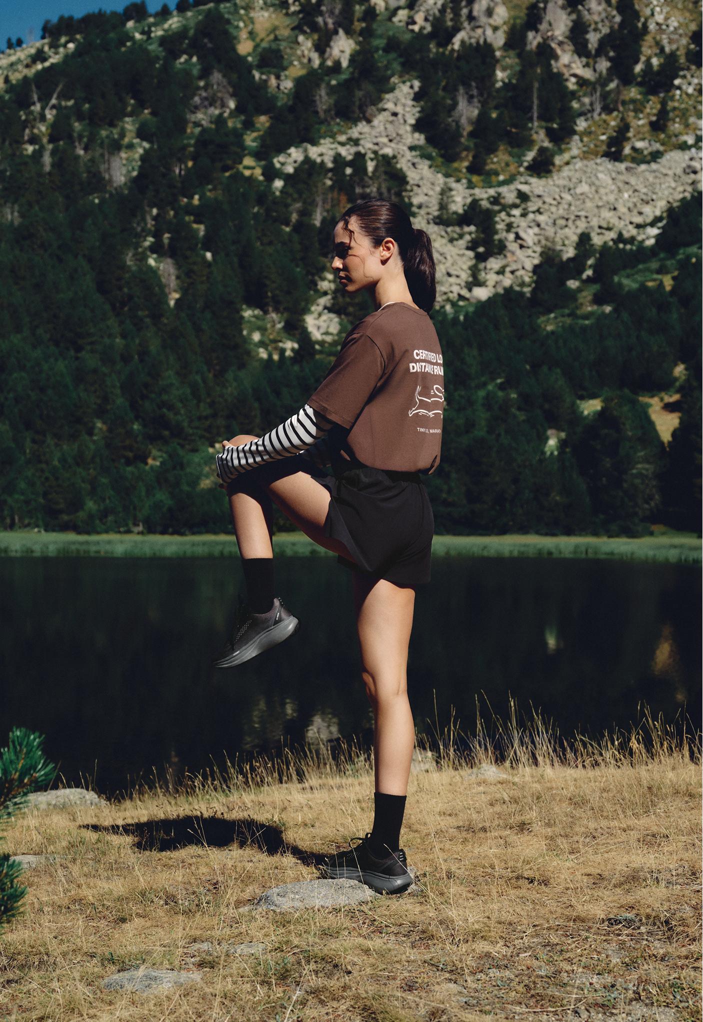7cm high-rise technical shorts — BLACK