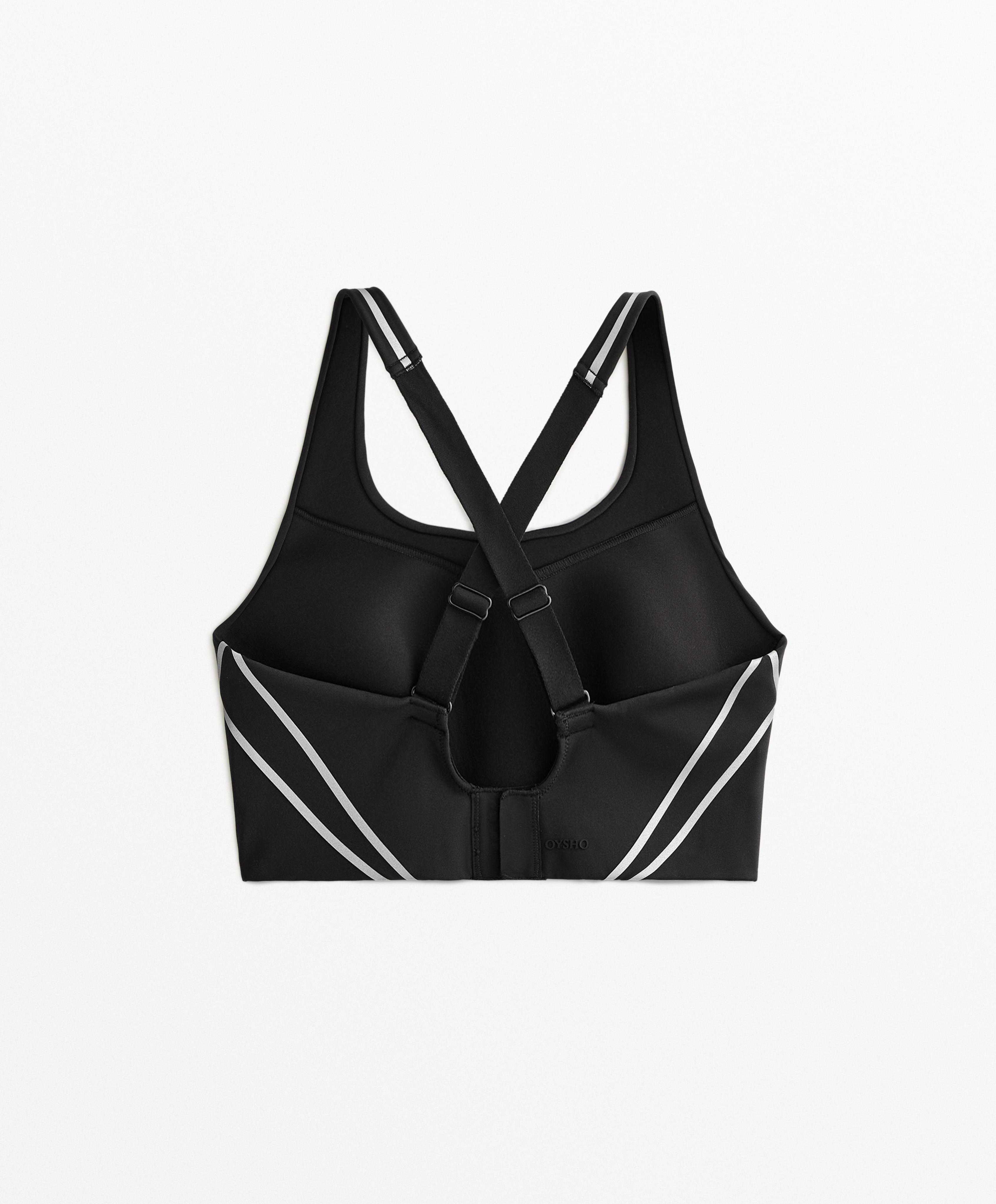 Firm support Compressive reflective sports bra