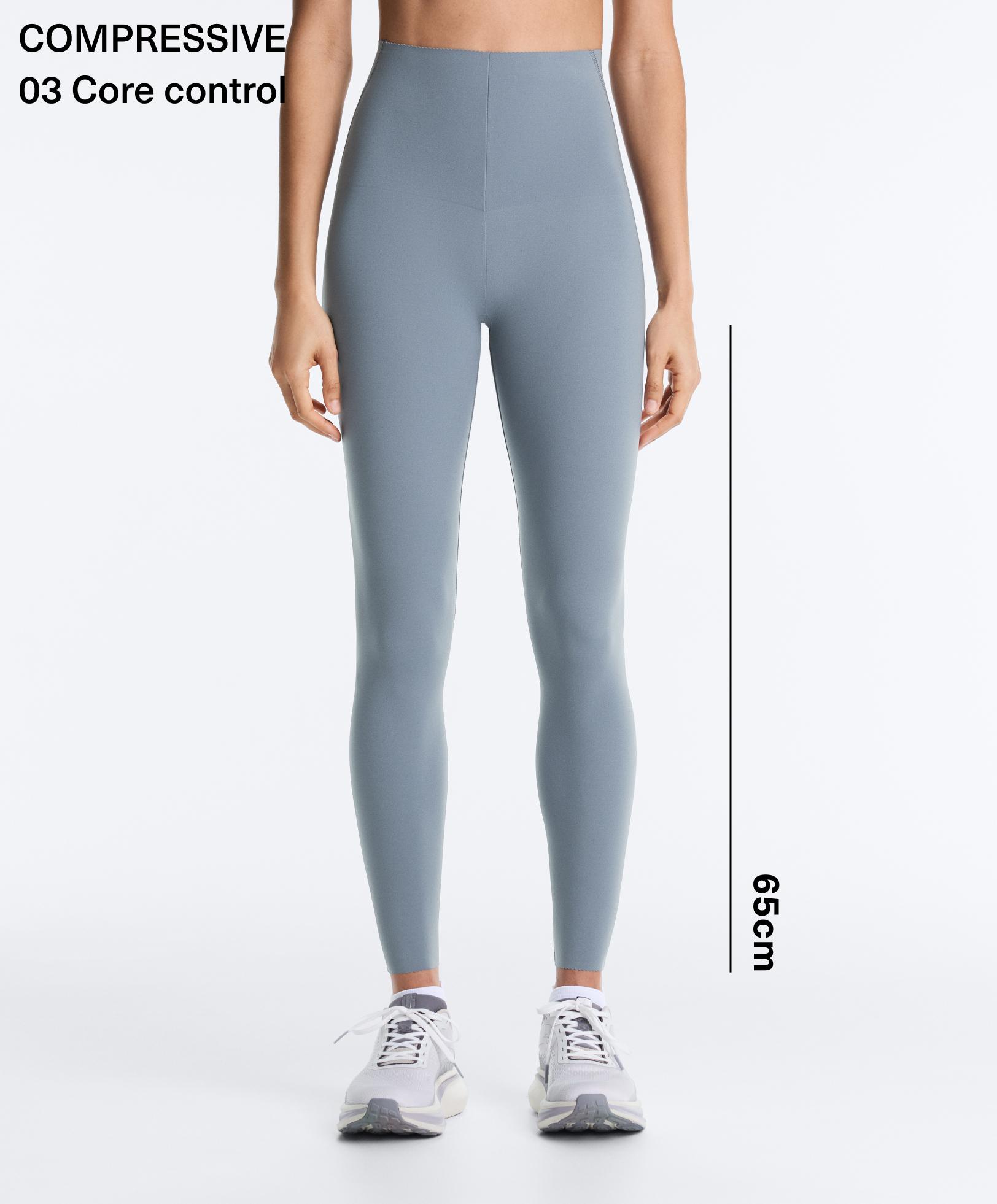 High-rise Compressive core-control ankle-length leggings High-rise Compressive core-control ankle-length leggings