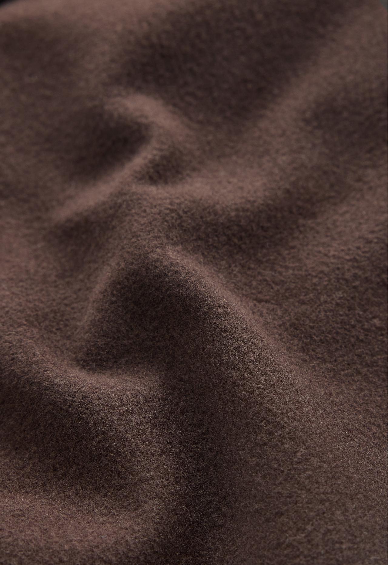 65cm Warm maternity leggings with zips — DARK REDDISH‑BROWN