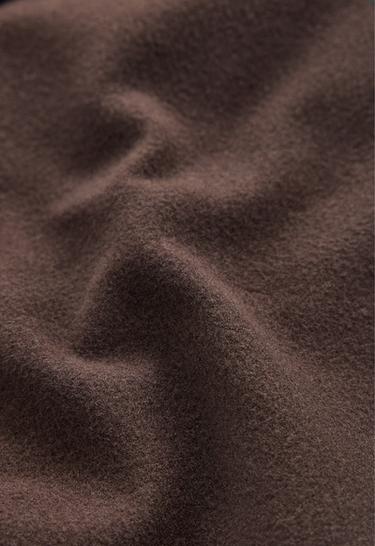 65cm Warm maternity leggings with zips — DARK REDDISH‑BROWN 8