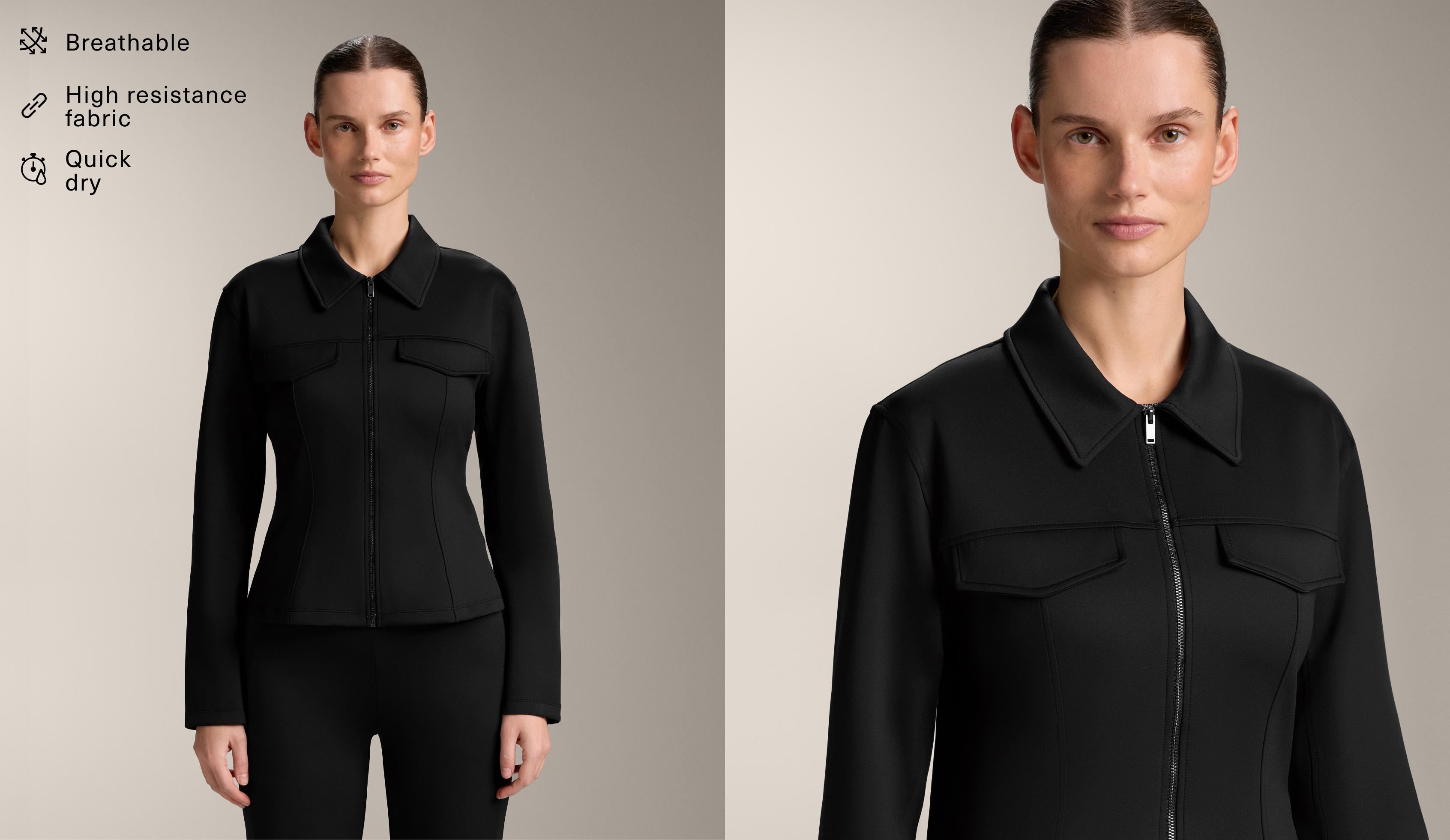 ז'קט אפקט נאופרן עם תפרים