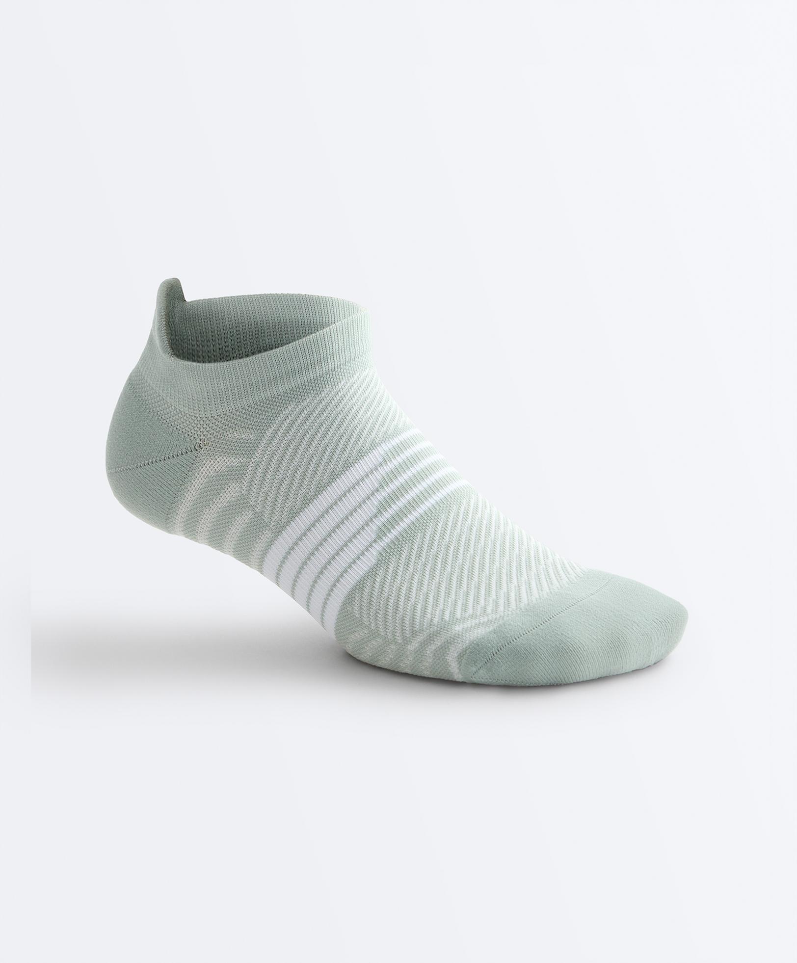 3 pairs of polyamide blend sports sneaker socks with heel tab — DUSTY-BLUE