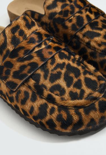 Animal-print suede clog — LEOPARD 6