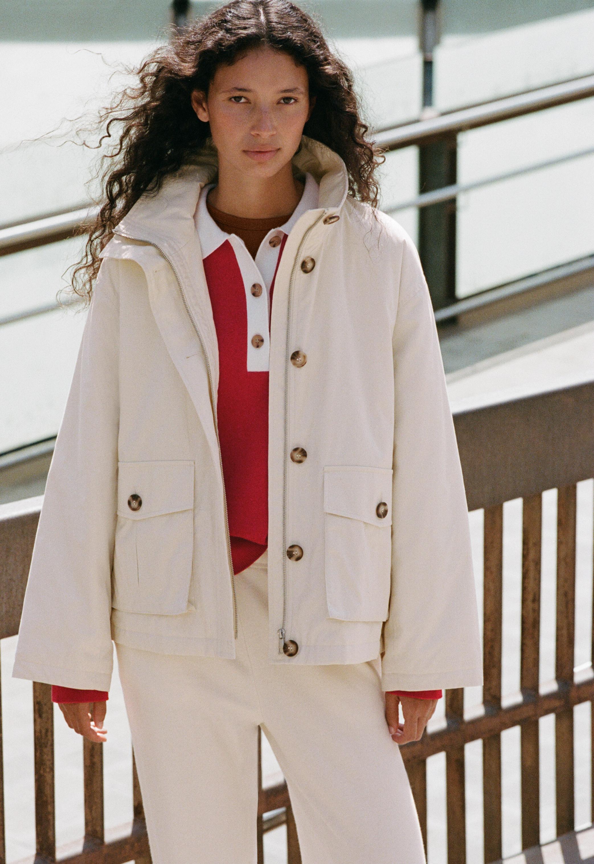 FELLEX® AEROGEL padded canvas jacket — ECRU