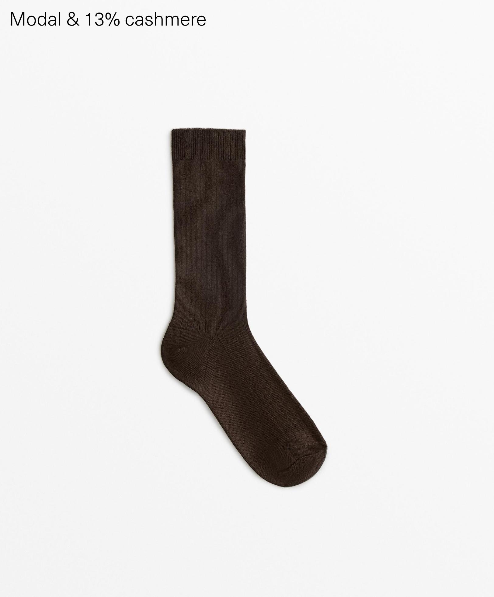 Modal blend classic socks with 13% cashmere