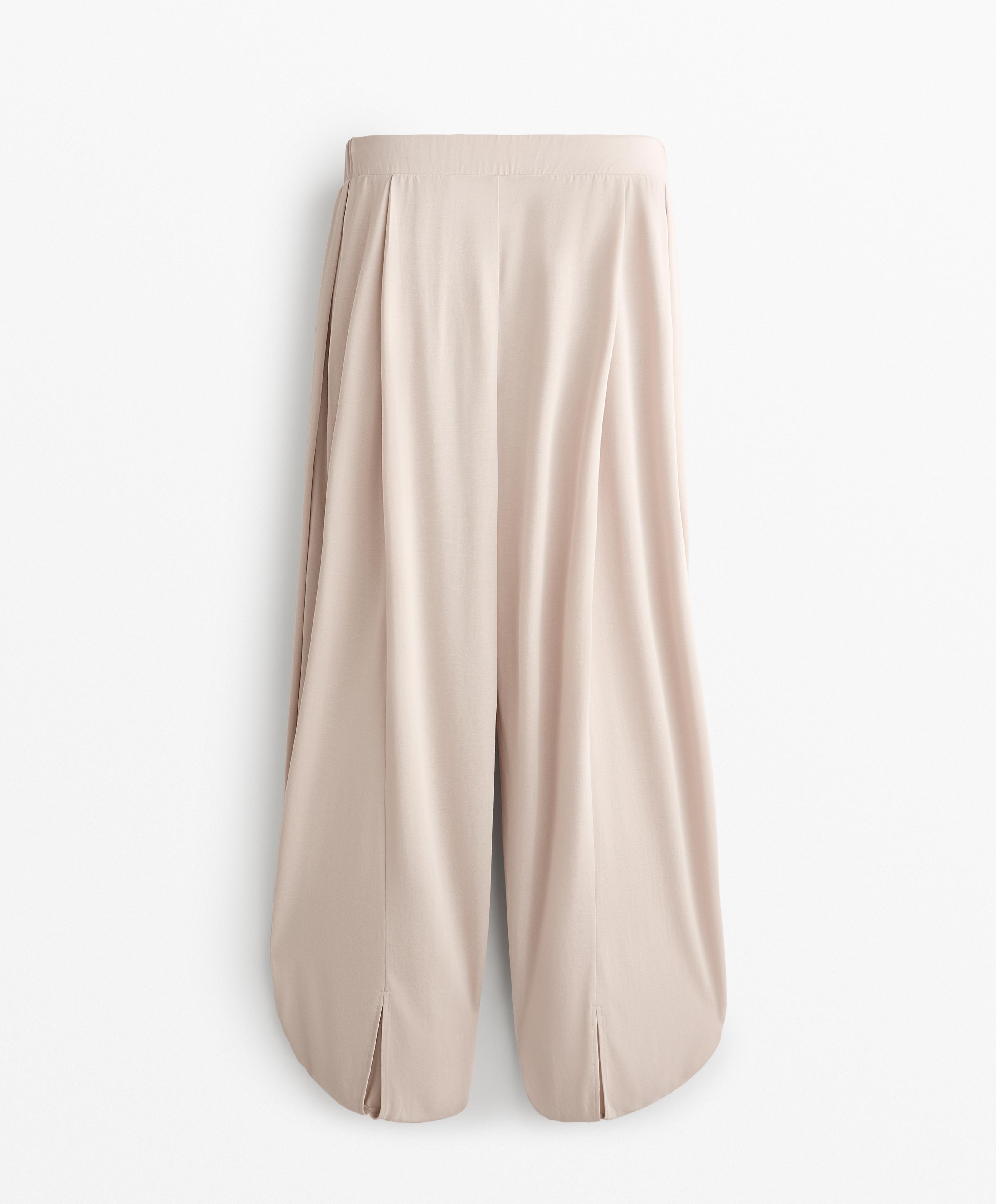Floaty modal blend puffed trousers