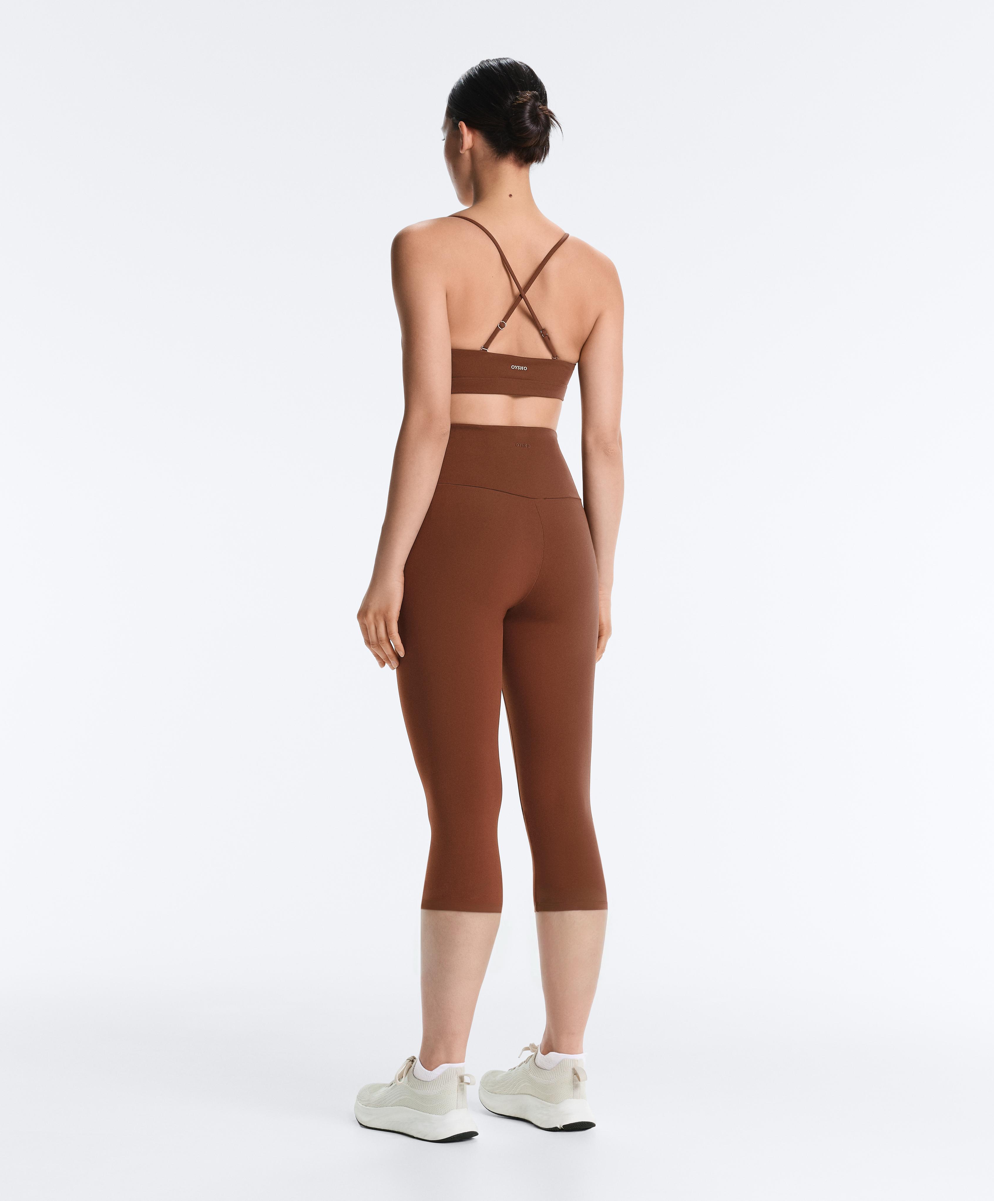 Comfortlux super-high-rise 50cm capri leggings — COFFEE