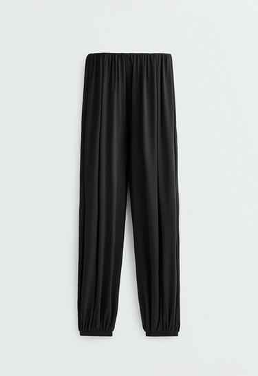 Modal blend Balloon trousers — BLACK 7