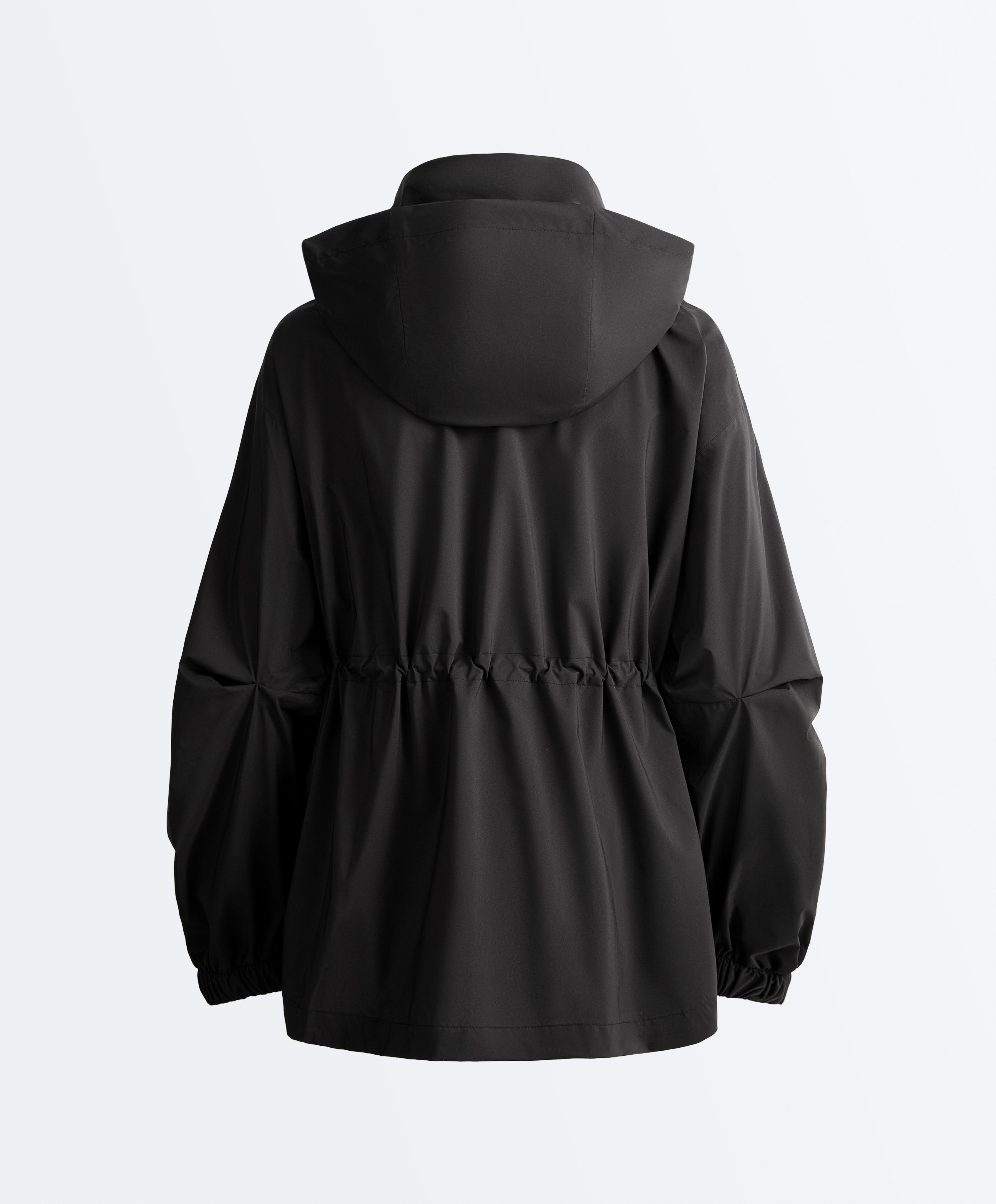 Super extra lightweight 10k packable waterproof jacket — BLACK