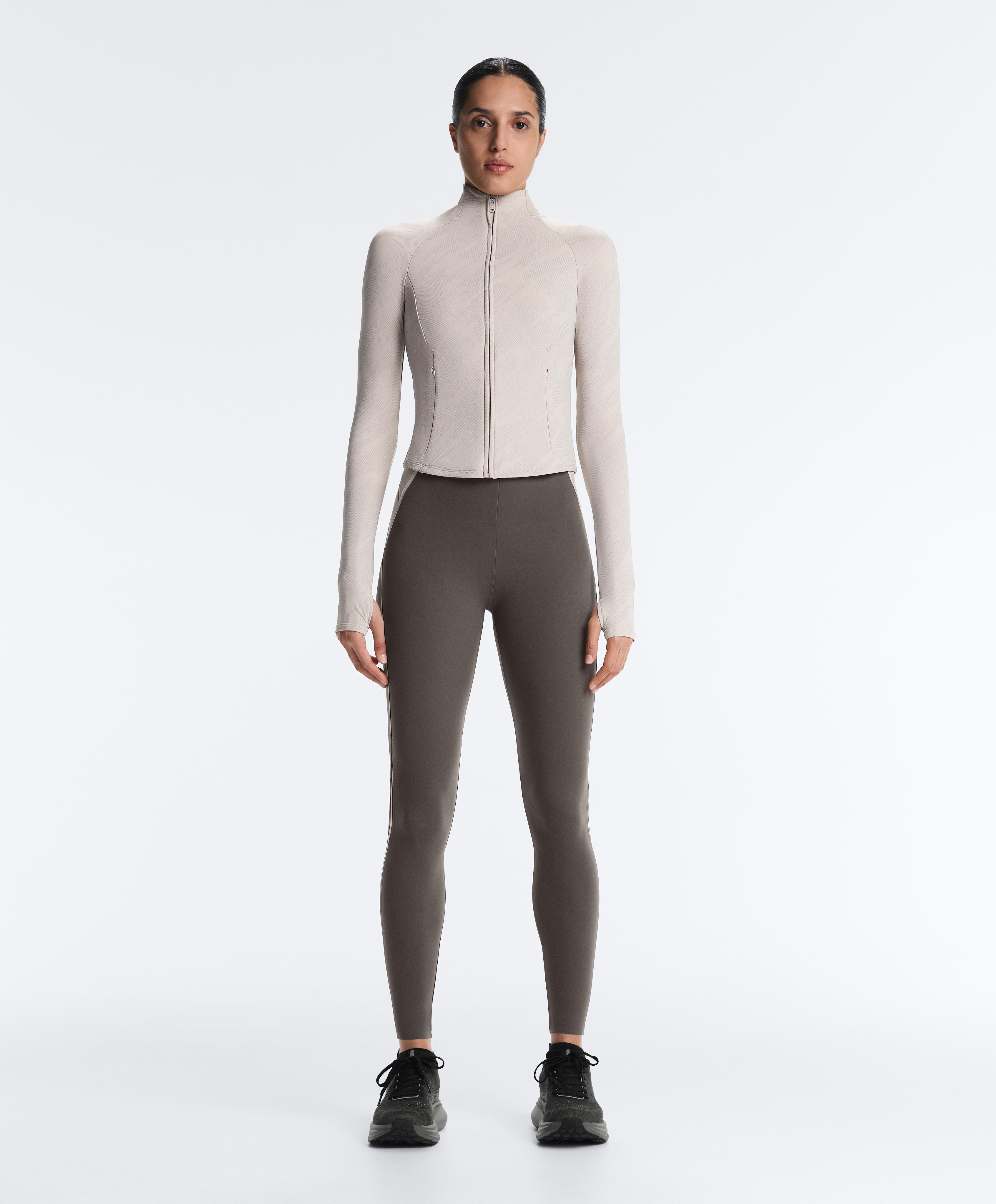 Light warm reflective technical jacket — TAUPE