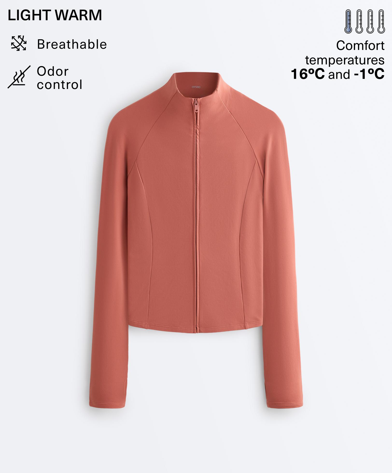 Light warm technical jacket — ROSETTE BLUSH