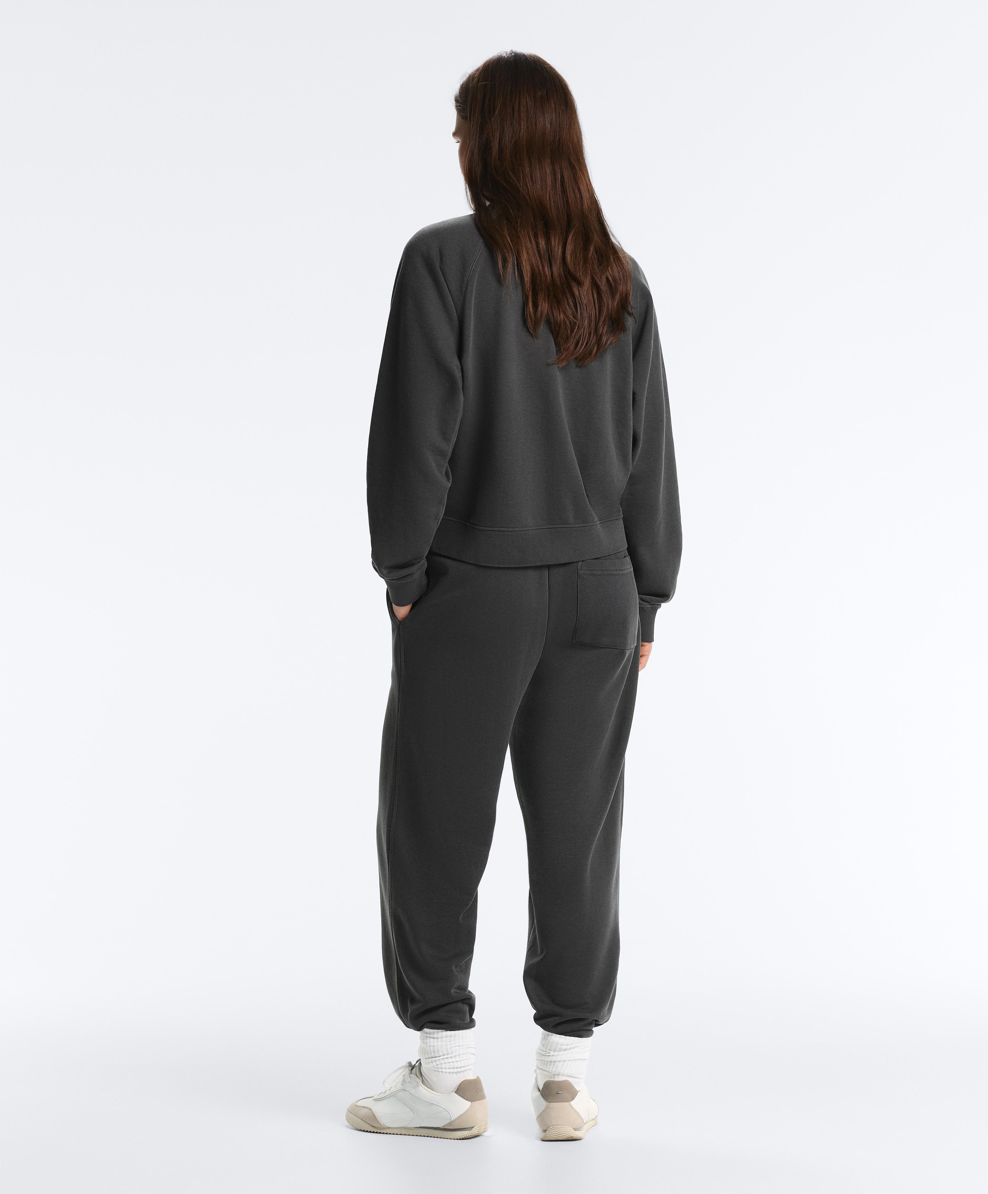 Cotton blend joggers — DARK ANTHRACITE