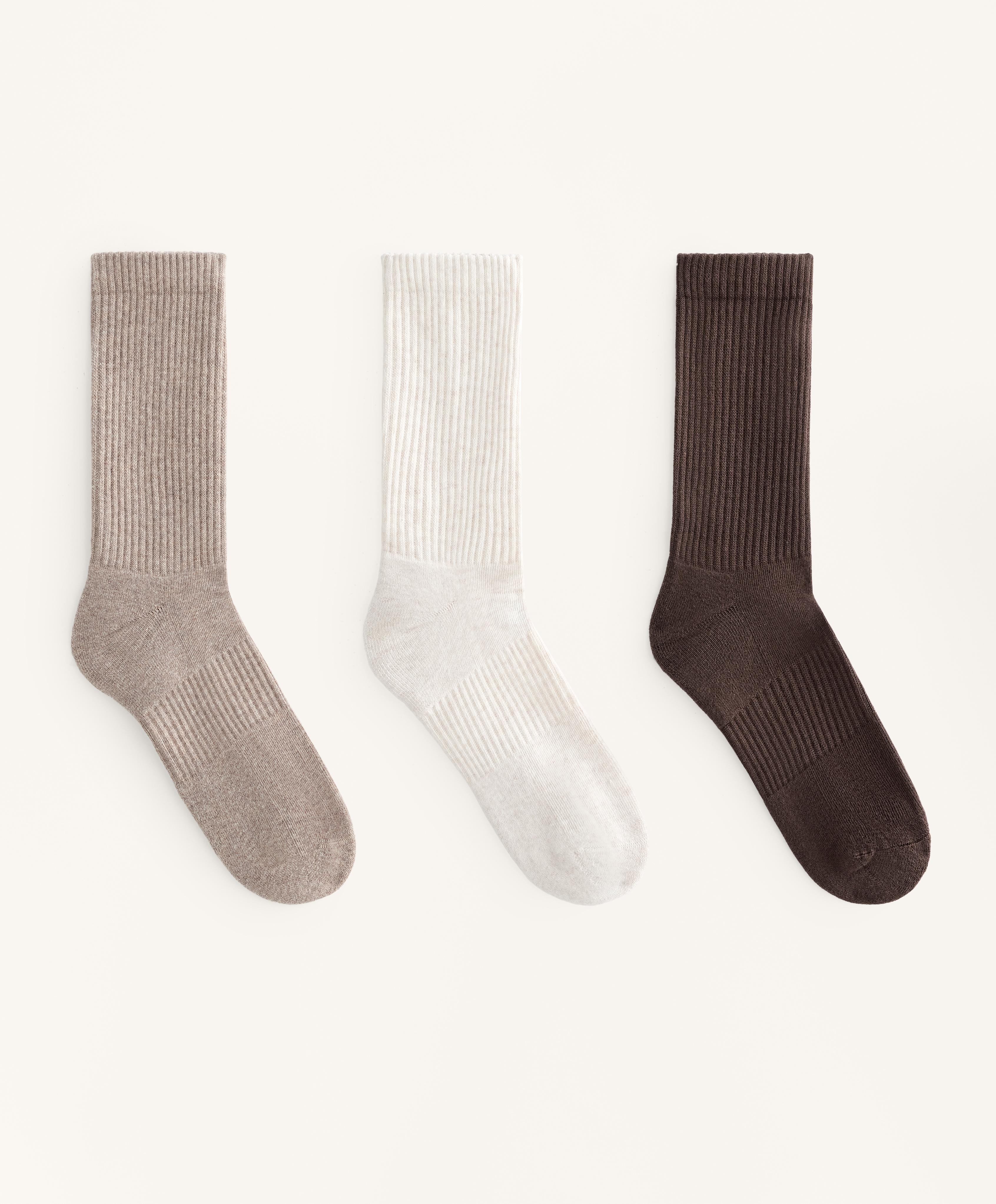 3 pairs of classic cotton blend sports socks