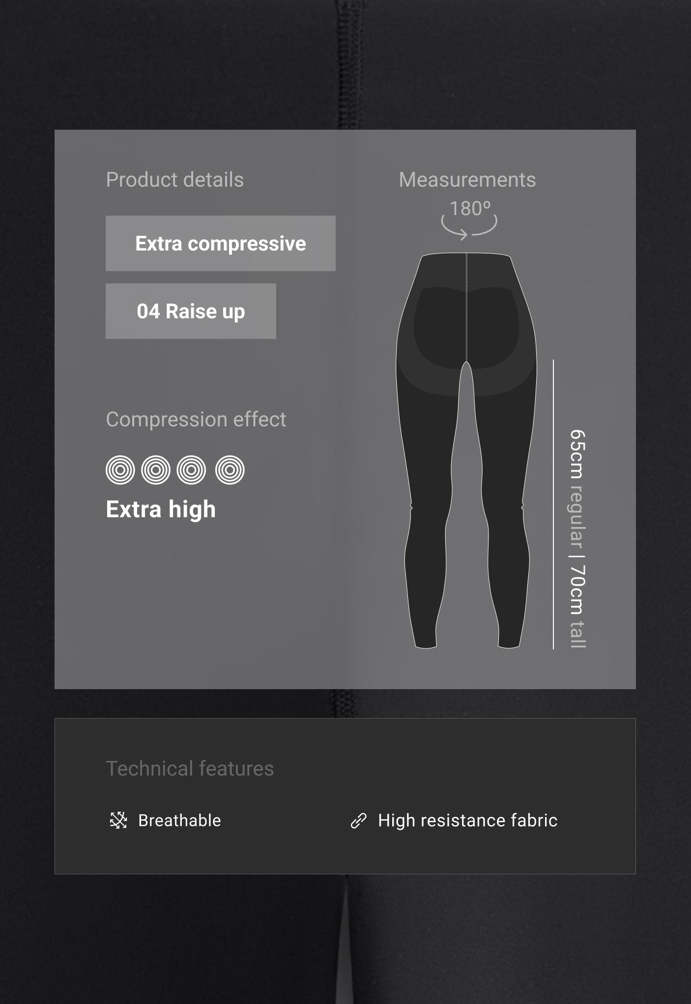 Extra Compressive Raise Up ankle-length leggings