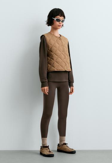 Diamond quilted gilet — COCOA 1