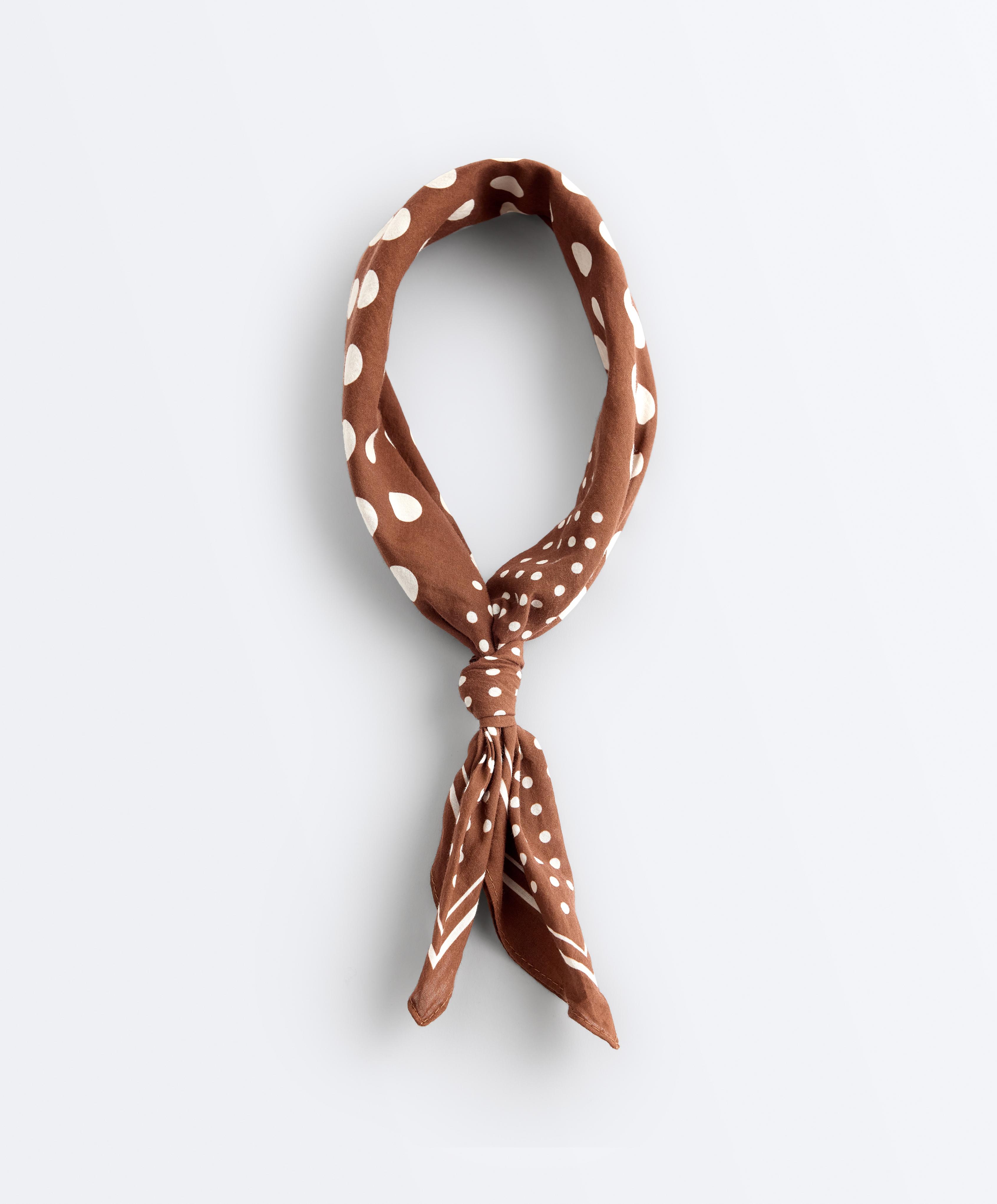 100% cotton polka dot bandana