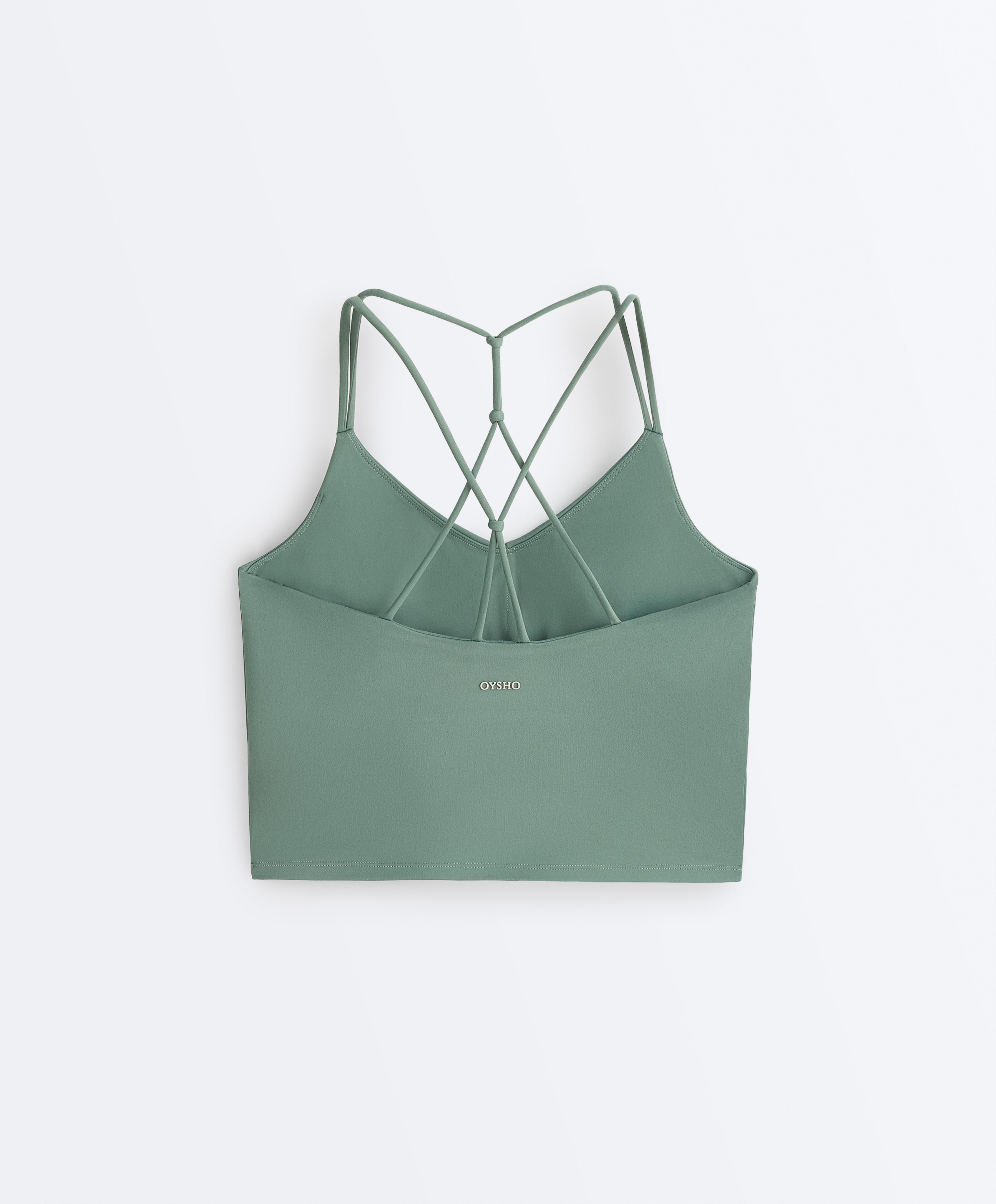 Comfortlux crossover strap tank top — GREEN