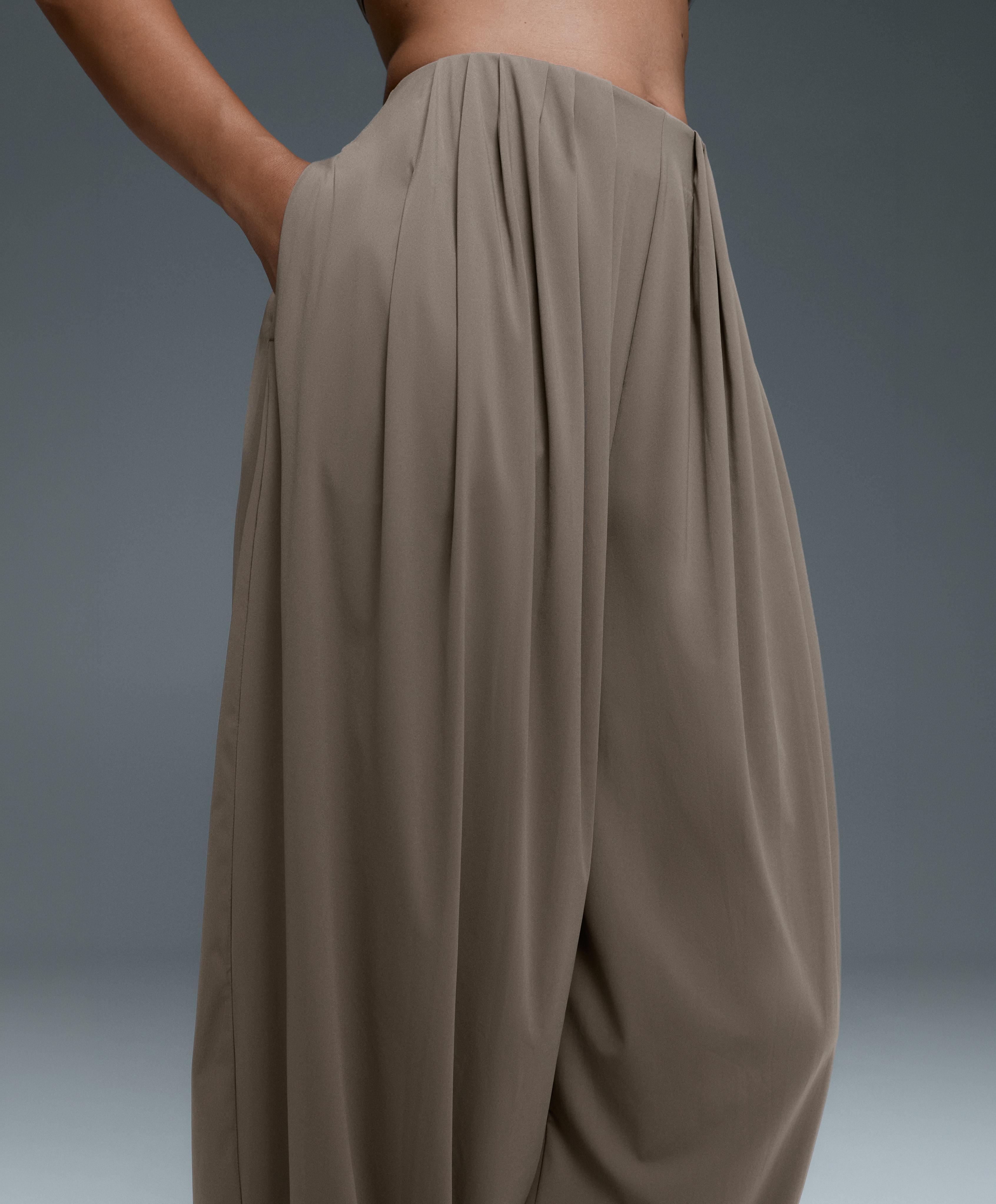 Light Touch pleated joggers — KHAKI-GREY