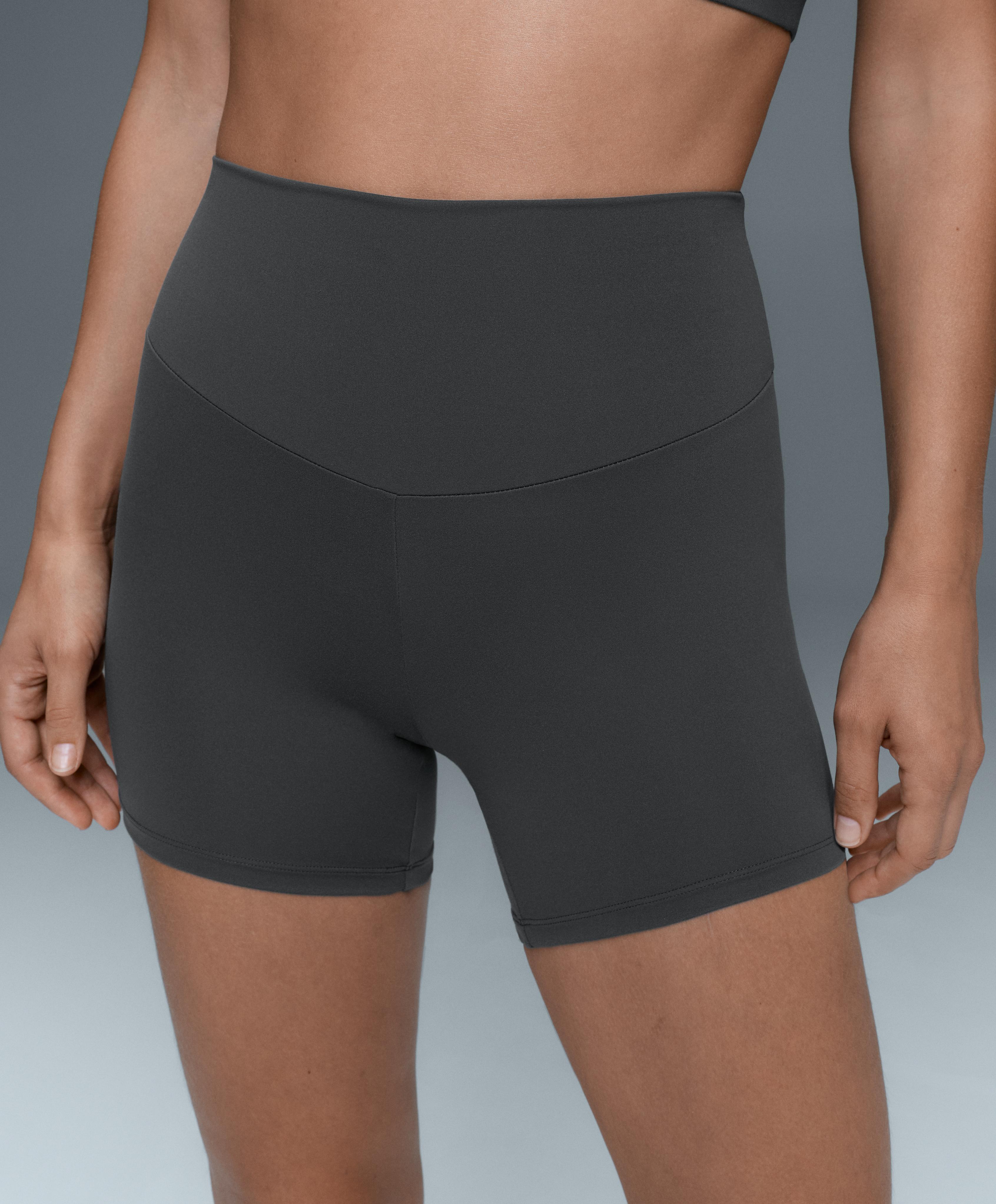 Comfortlux high-waisted 10cm hot pants — STEEL GREY
