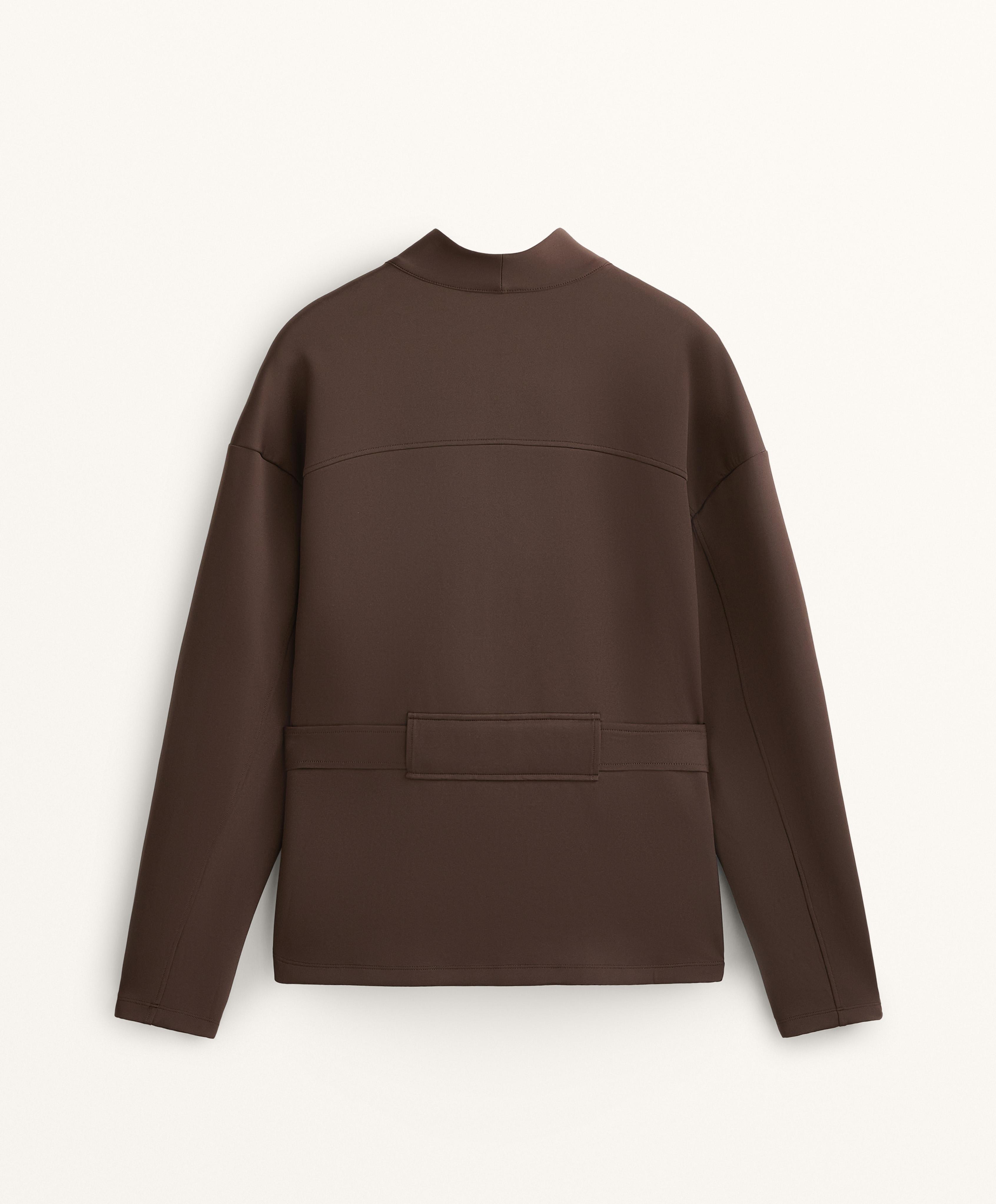 Veste effet néoprène avec ceinture Veste effet néoprène avec ceinture