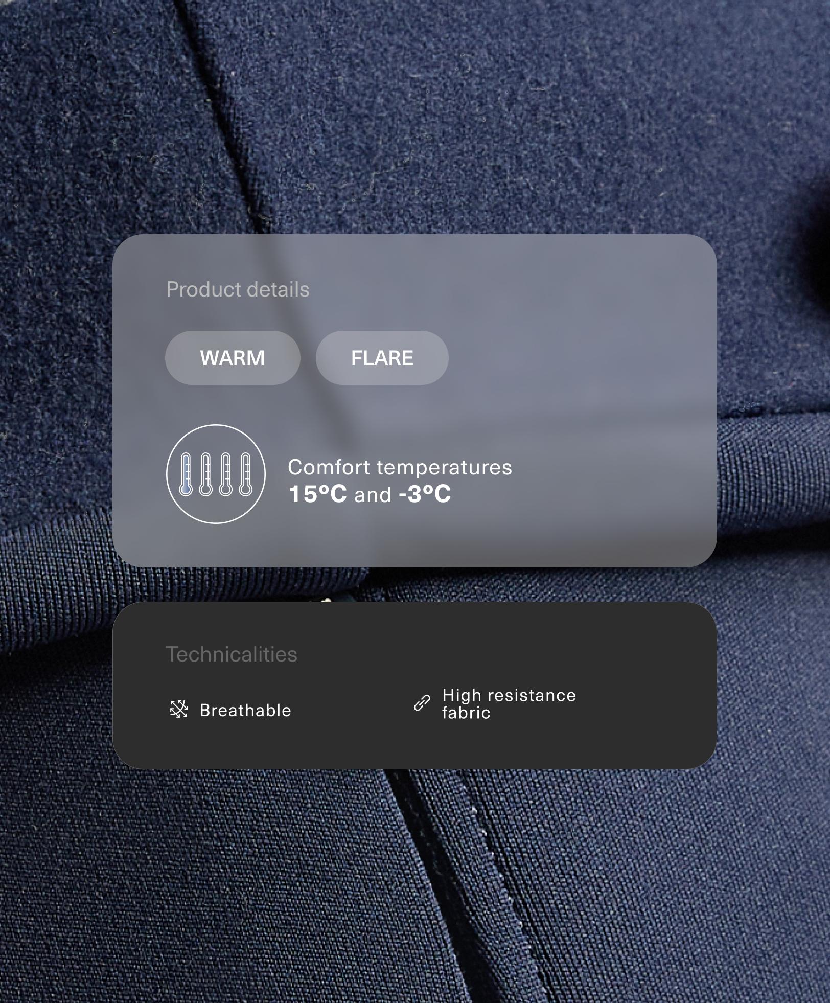 กางเกงขายาว Flare เอวสูง Warm กางเกงขายาว Flare เอวสูง Warm