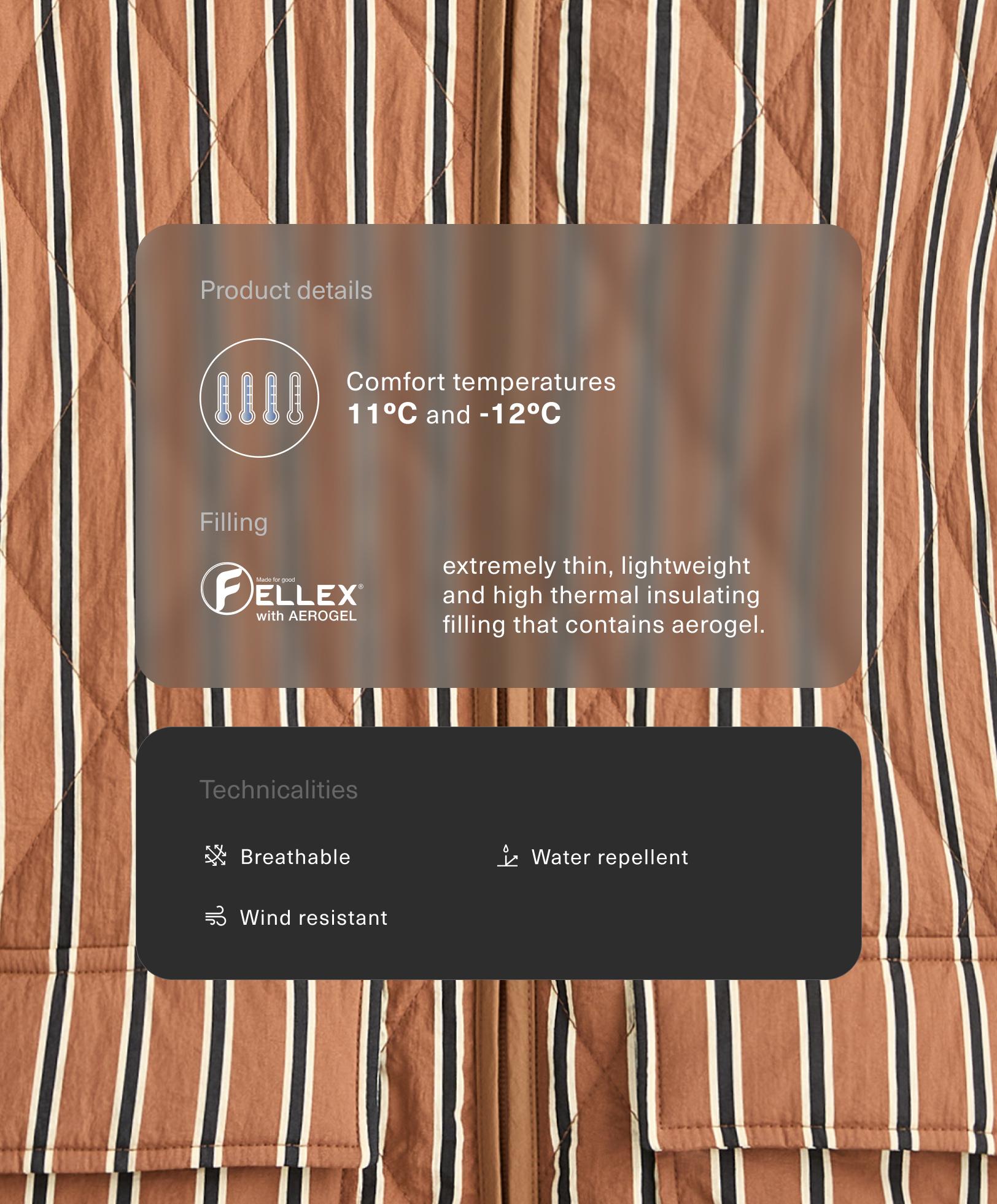 Water-repellent FELLEX® AEROGEL padded jacket