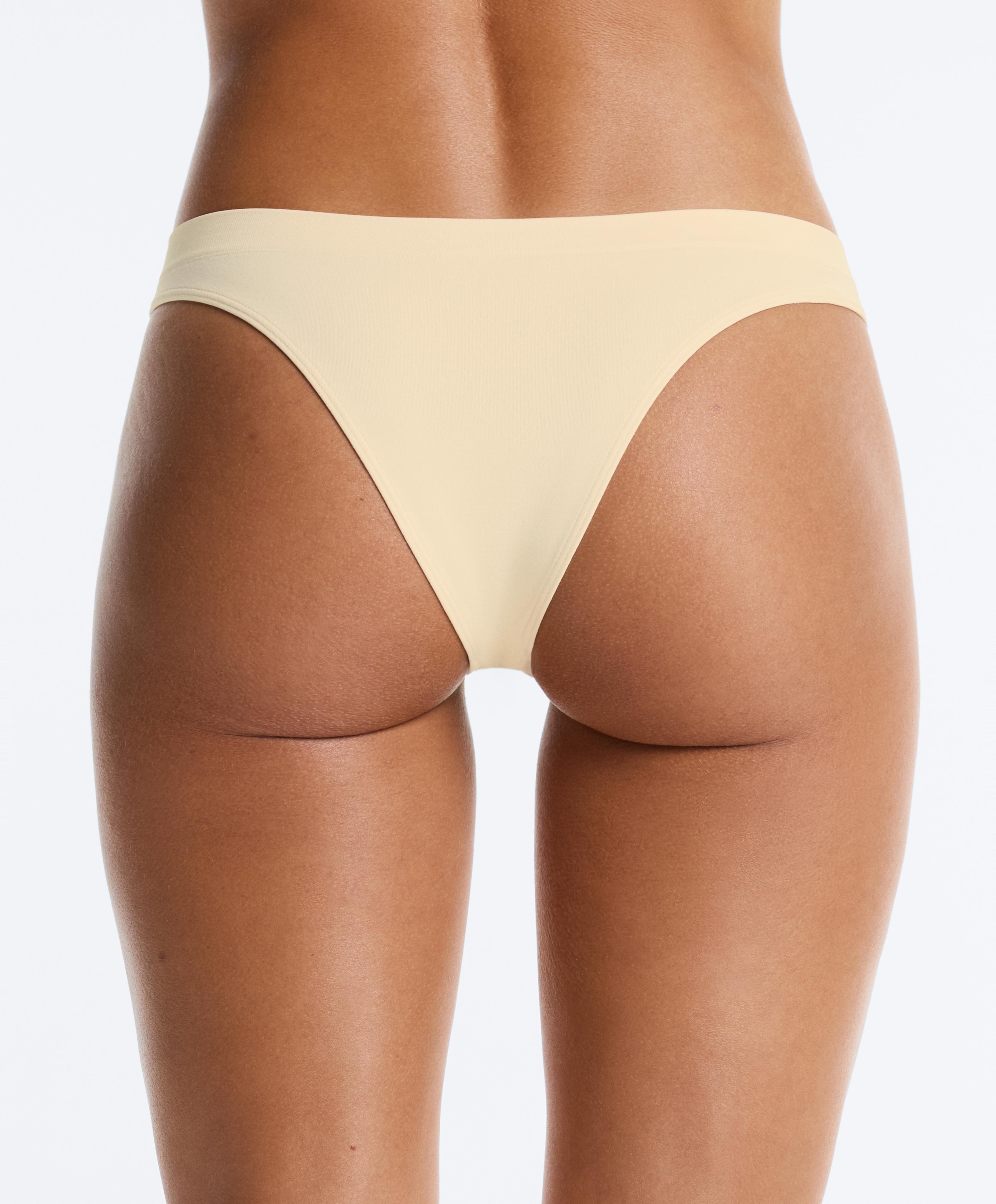 5 polyamide-blend seamless Brazilian briefs — COCOA