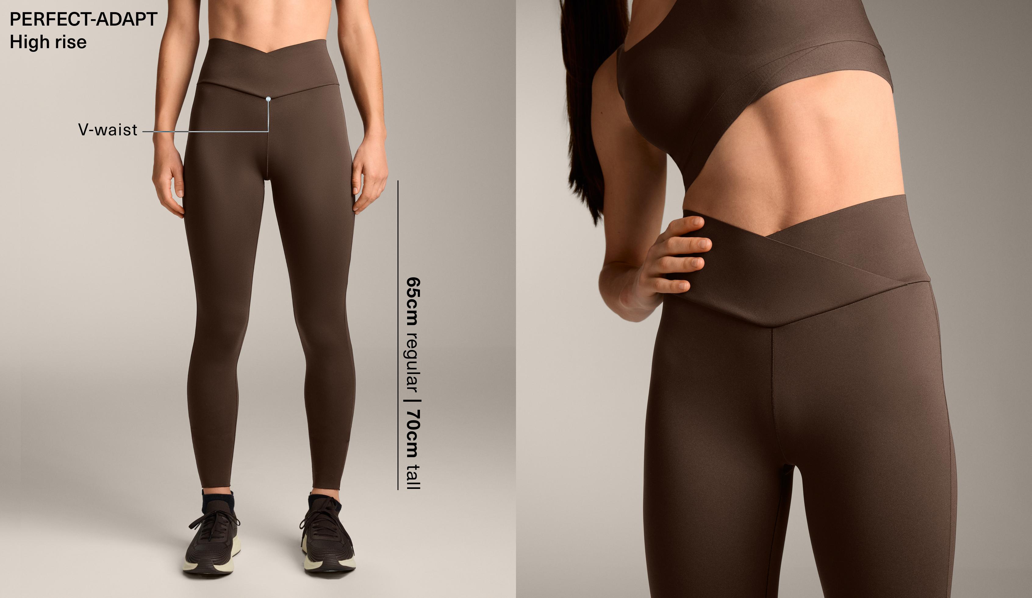 لغينغ للكاحل تكيف مثالي بخصر بشكل مثلث متداخل