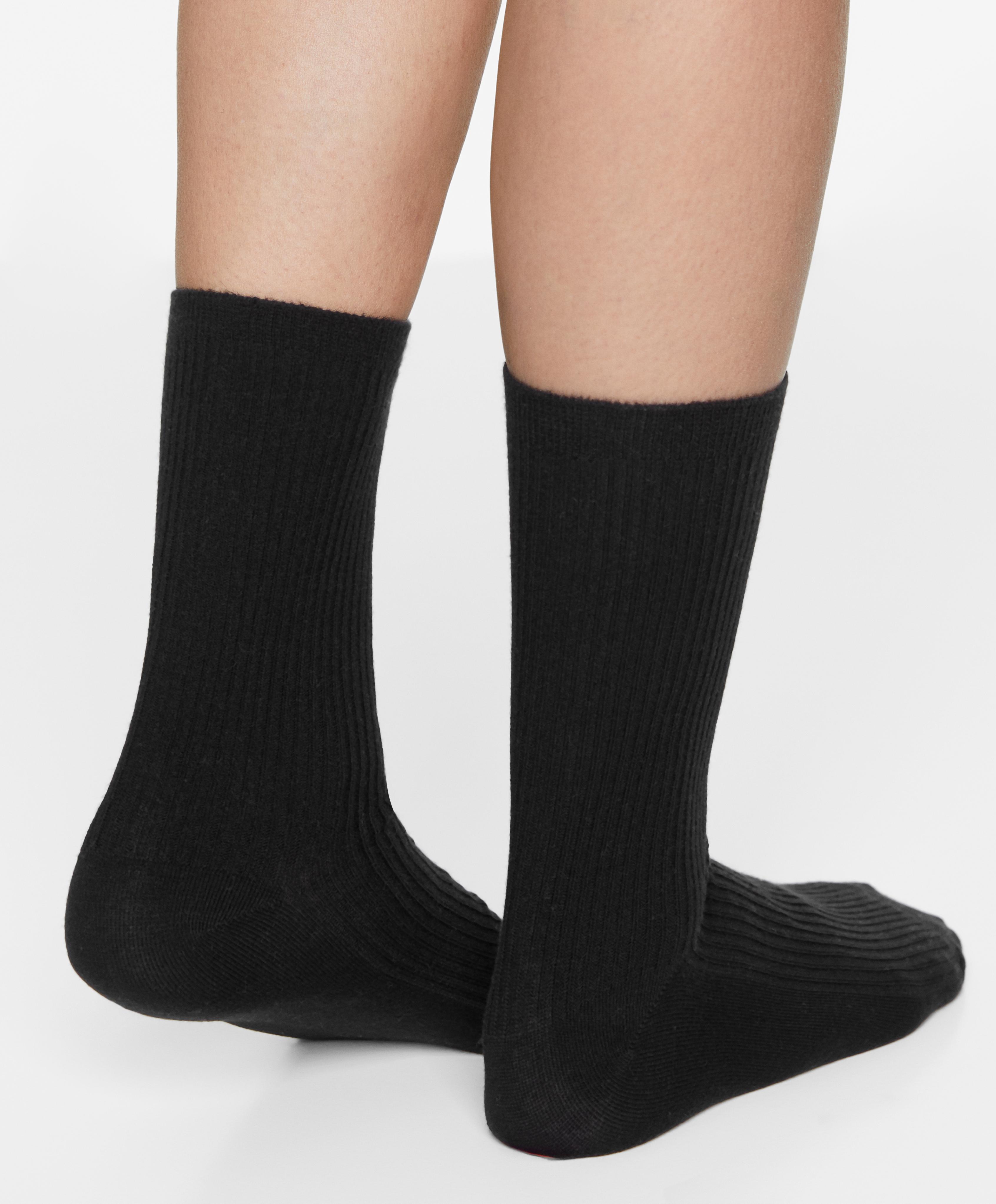 5 pairs of cotton blend classic socks — DARK GREY