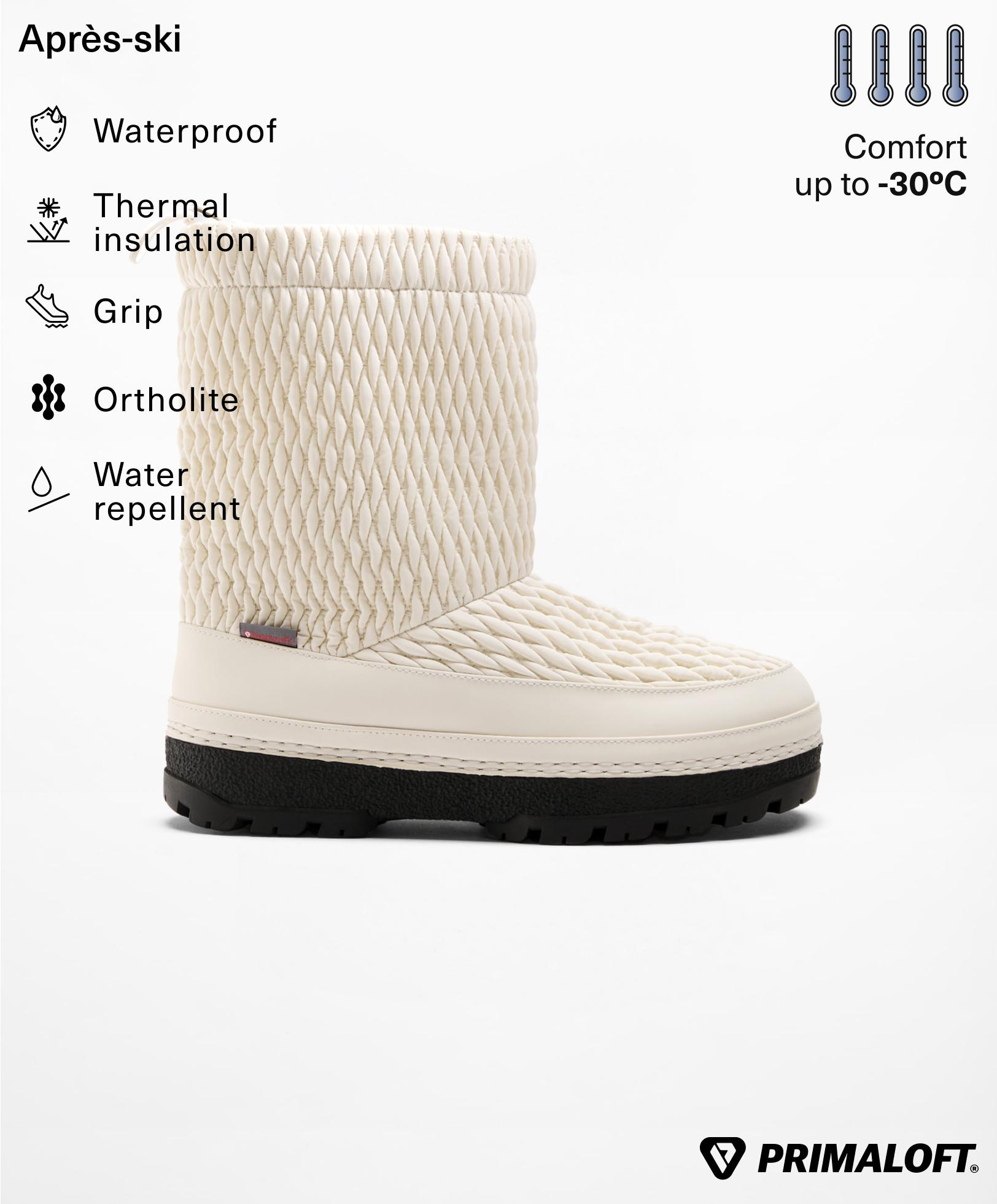 Primaloft® waterproof textured après-ski boots - Sale