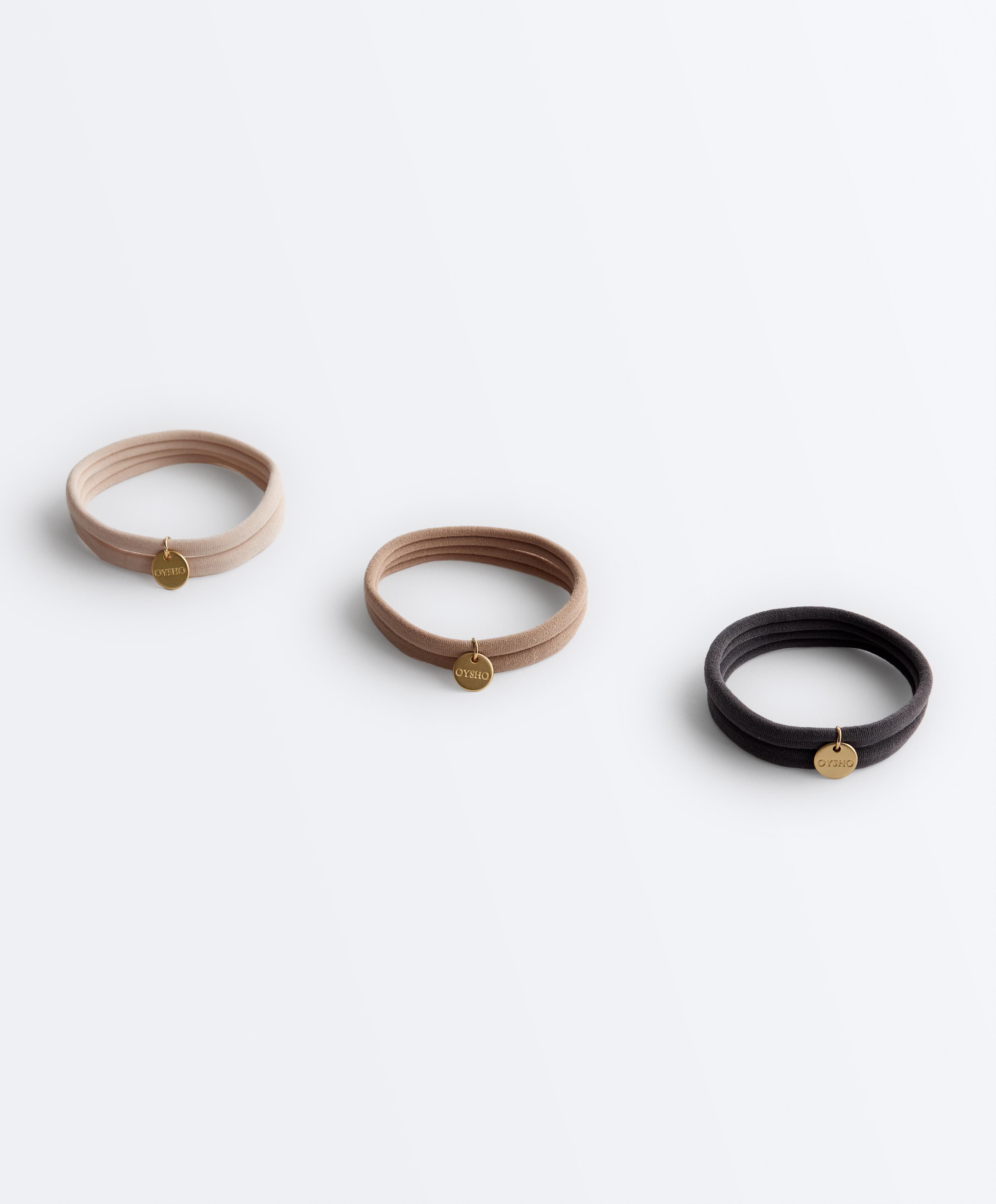 6 gomas de pelo placa Oysho