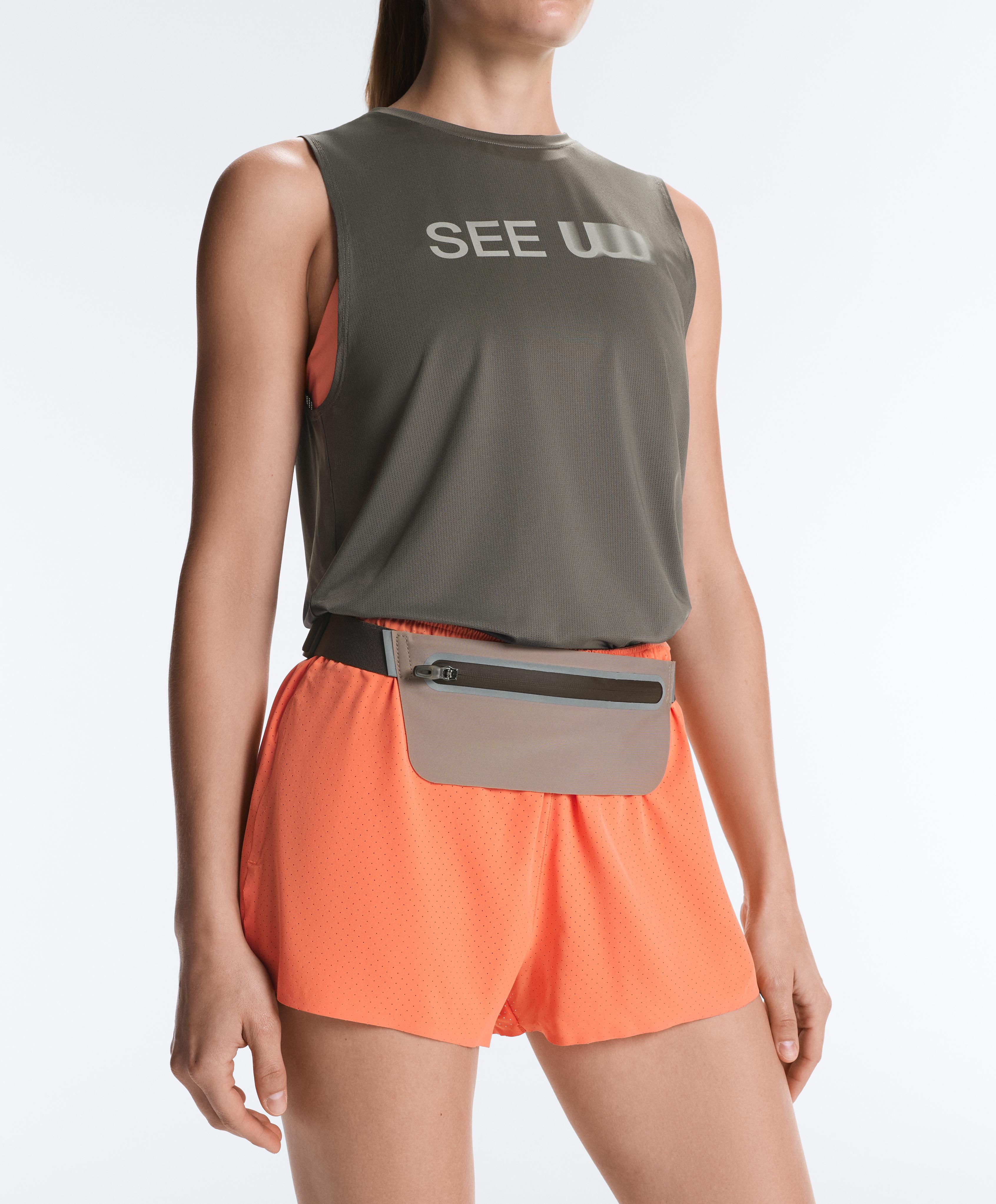 Adjustable running belt bag