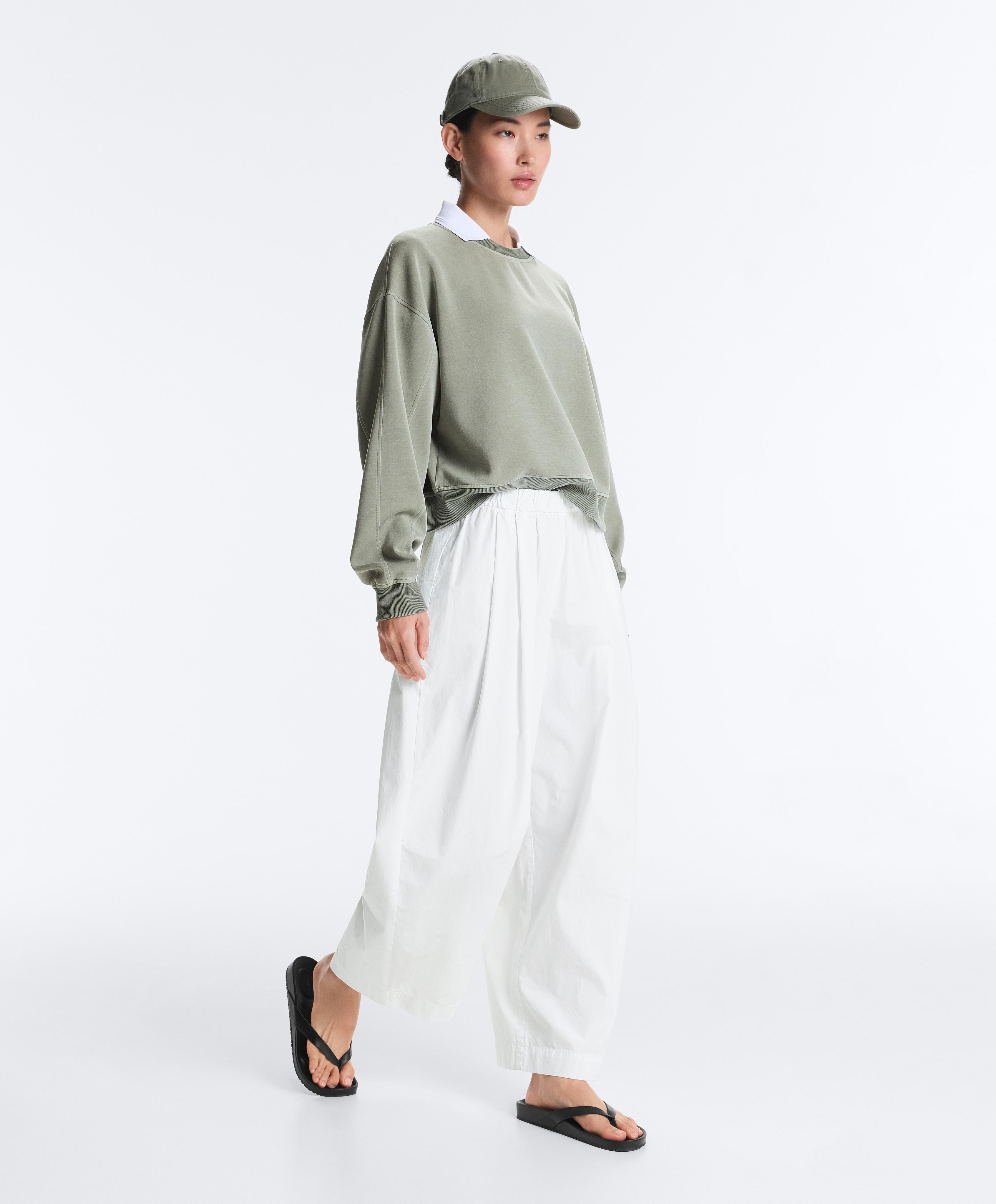 Sweat col rond en modal au toucher doux Sweat col rond en modal au toucher doux