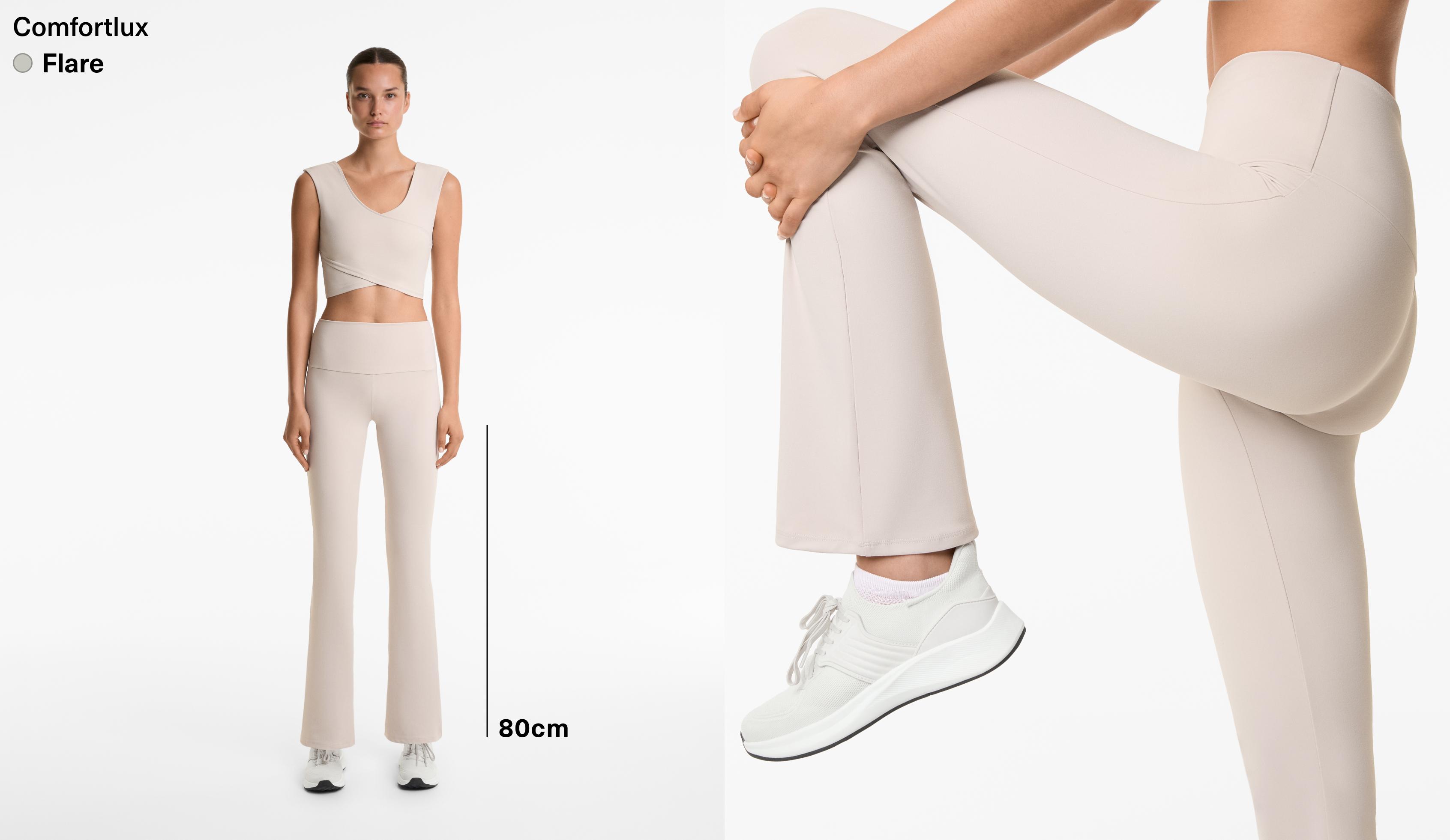 High-rise comfortlux flare trousers