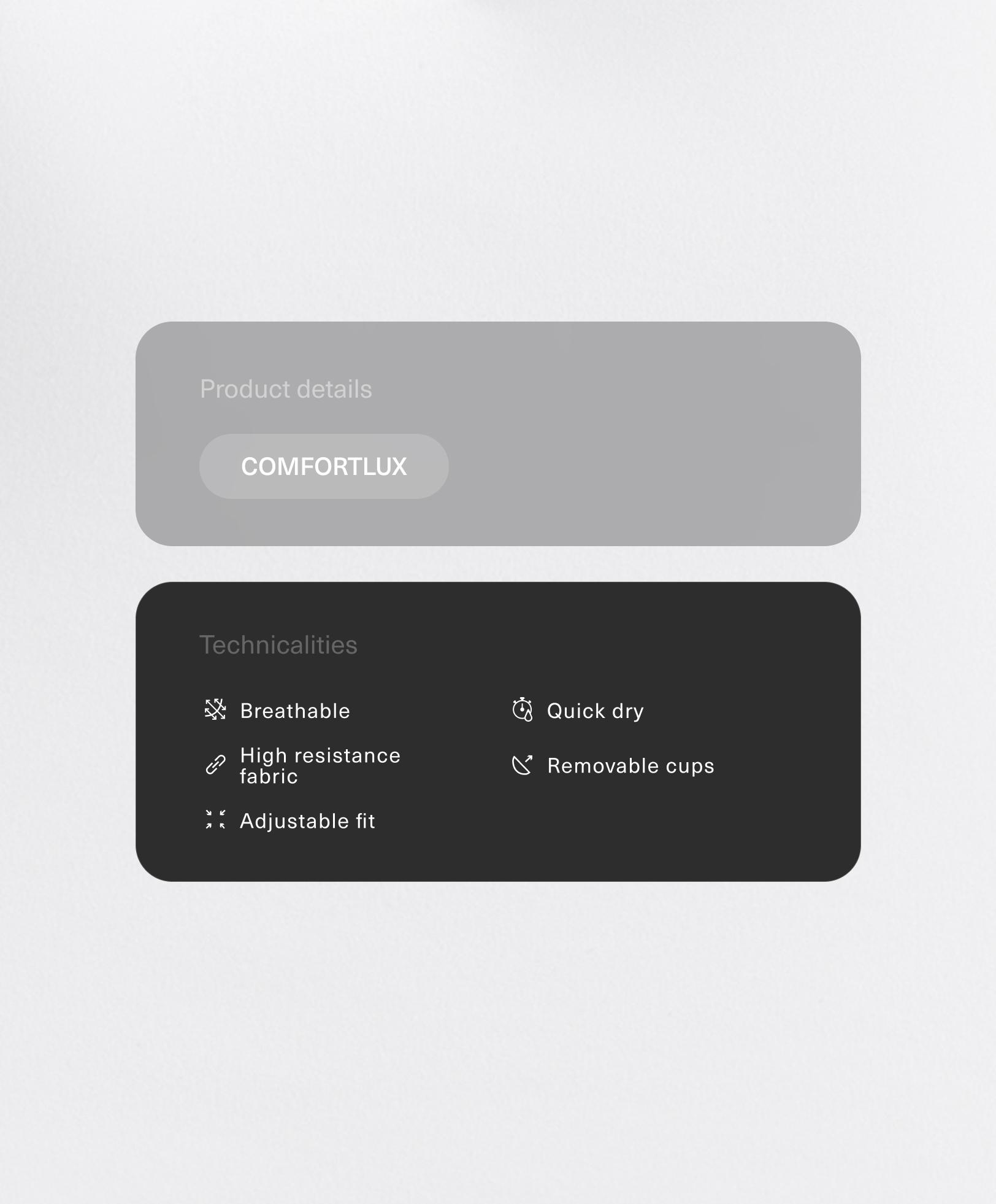 Comfortlux tank top with adjustable straps Comfortlux tank top with adjustable straps