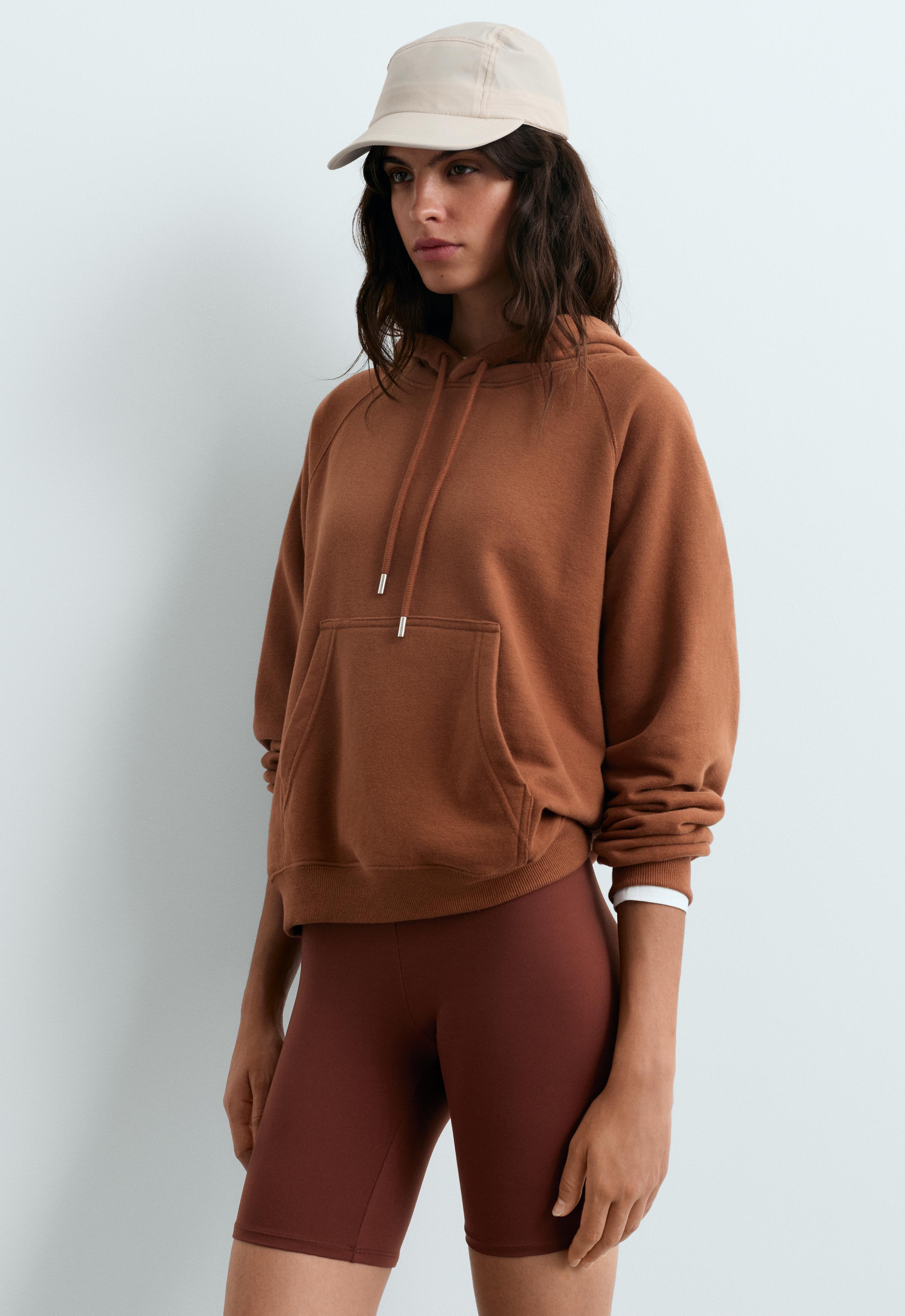 Cotton-blend fleece hoodie