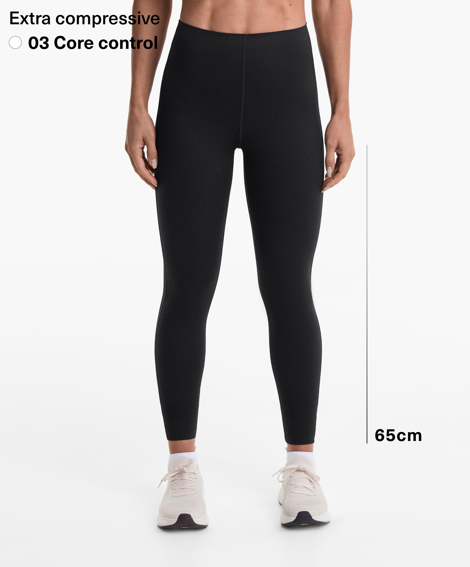 Extra-compressive core control 65cm ankle-length leggings