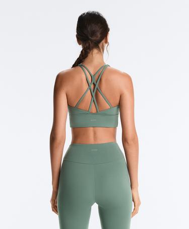 Medium support Comfortlux sports bra with cup — GREEN 1