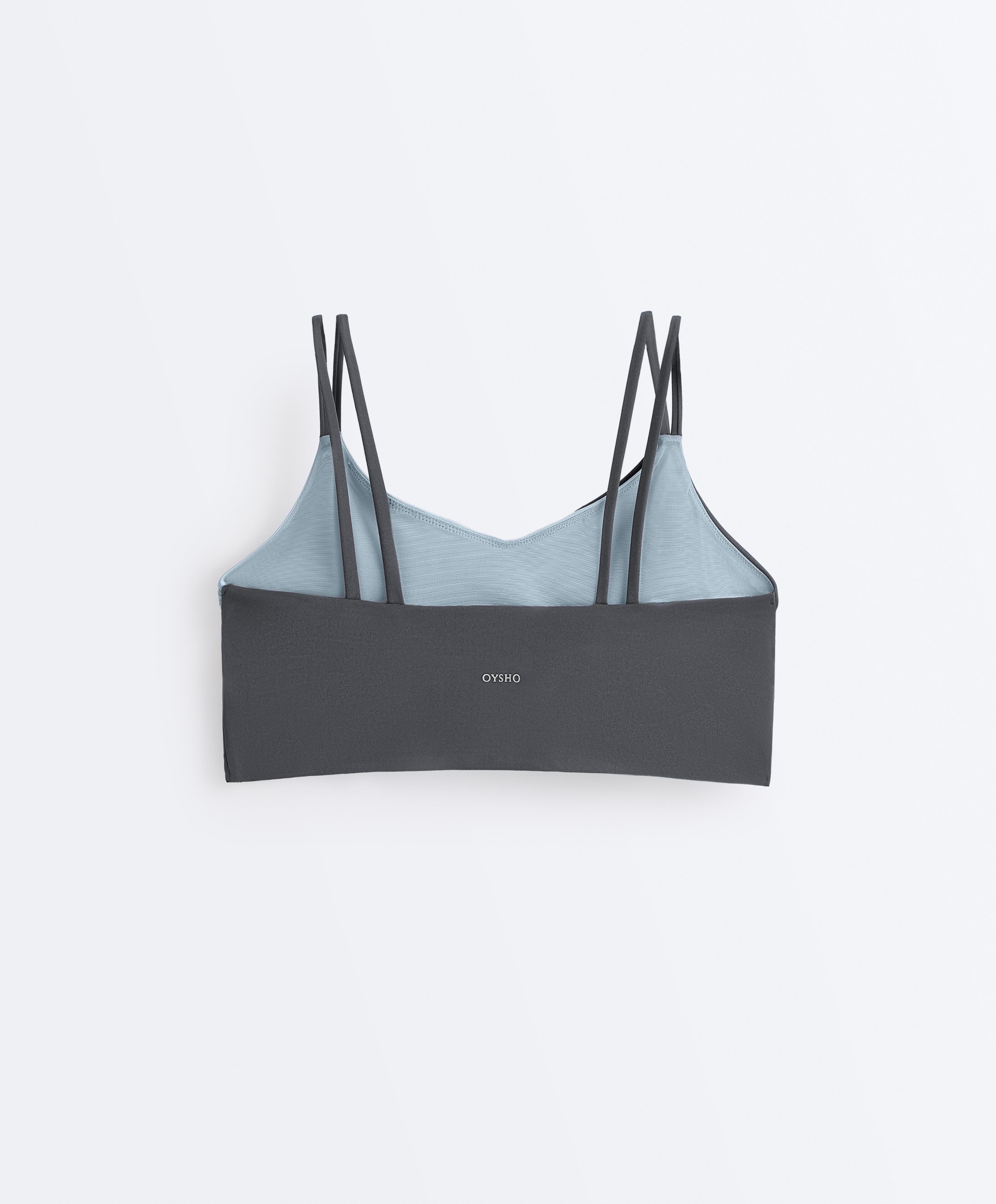 Medium-support Comfortlux sports bra — ASPHALT