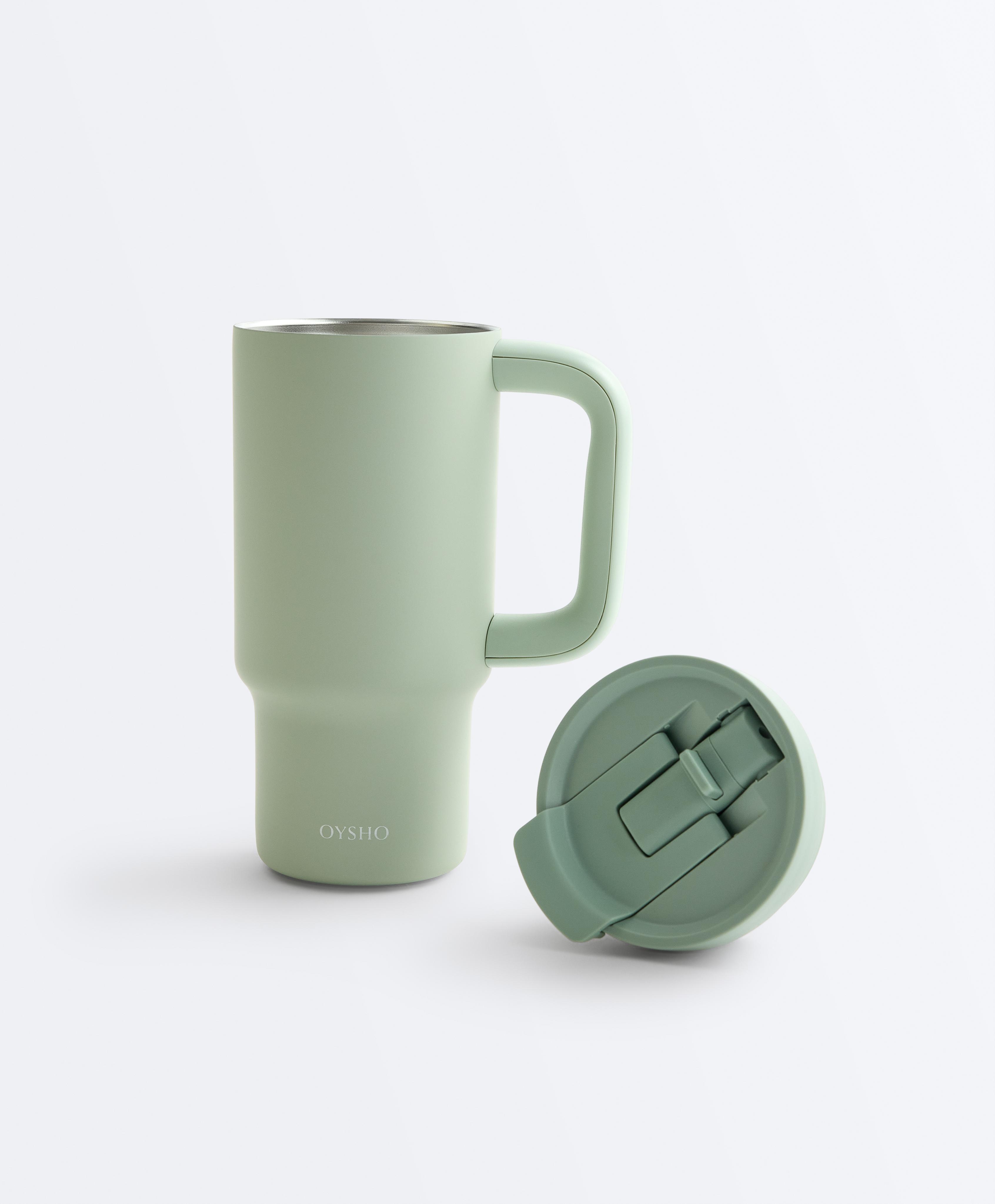 Mini tumbler bottle with handle — WASHED APPLE GREEN