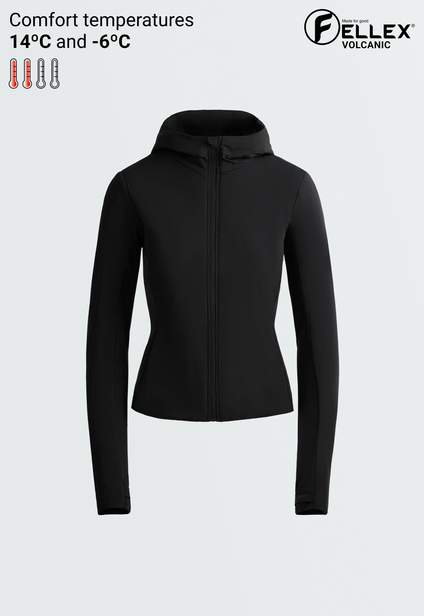 FELLEX® Volcanic technical padded jacket — BLACK