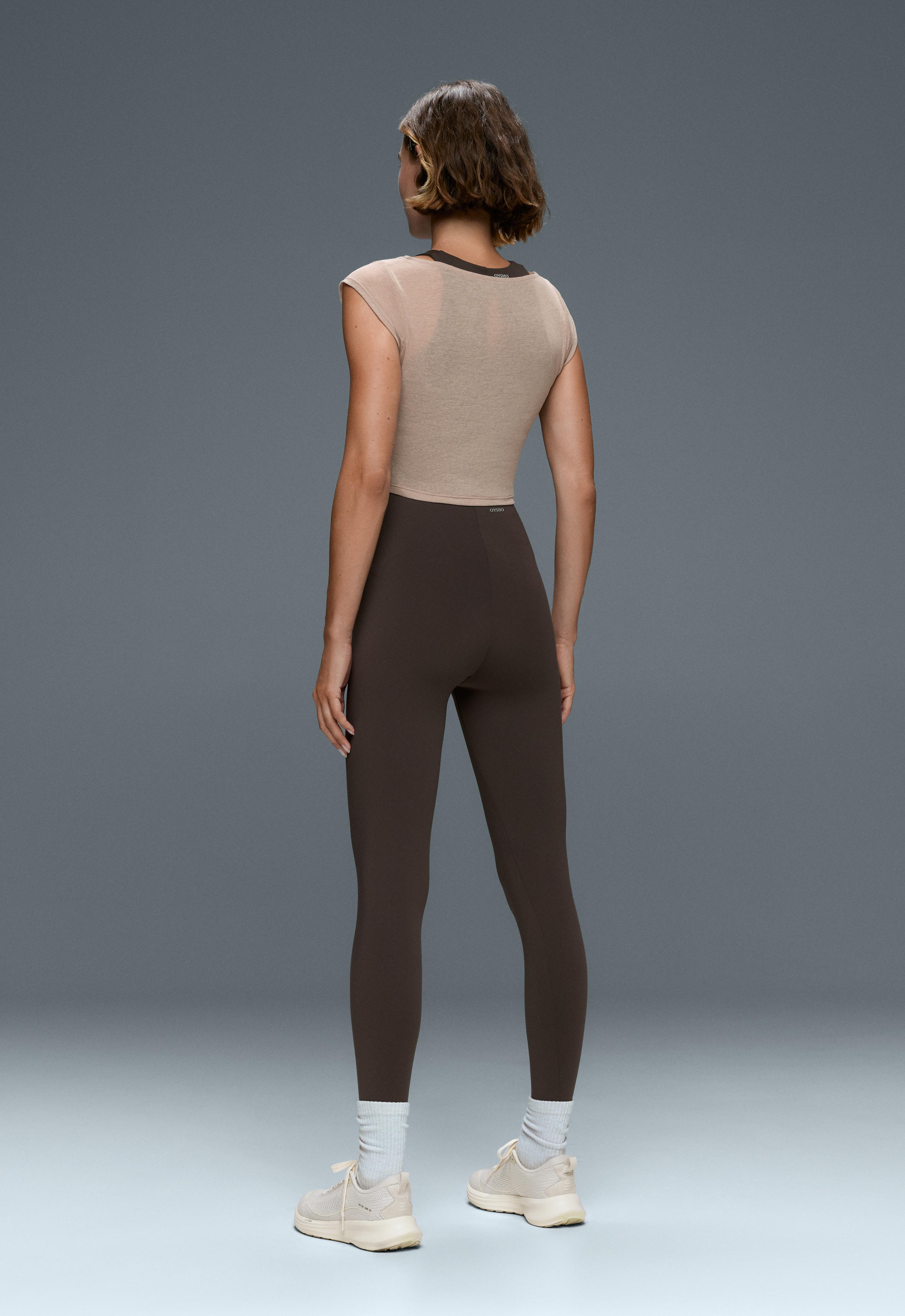 Comfortlux contrast overlay tank top — LIGHT STONE