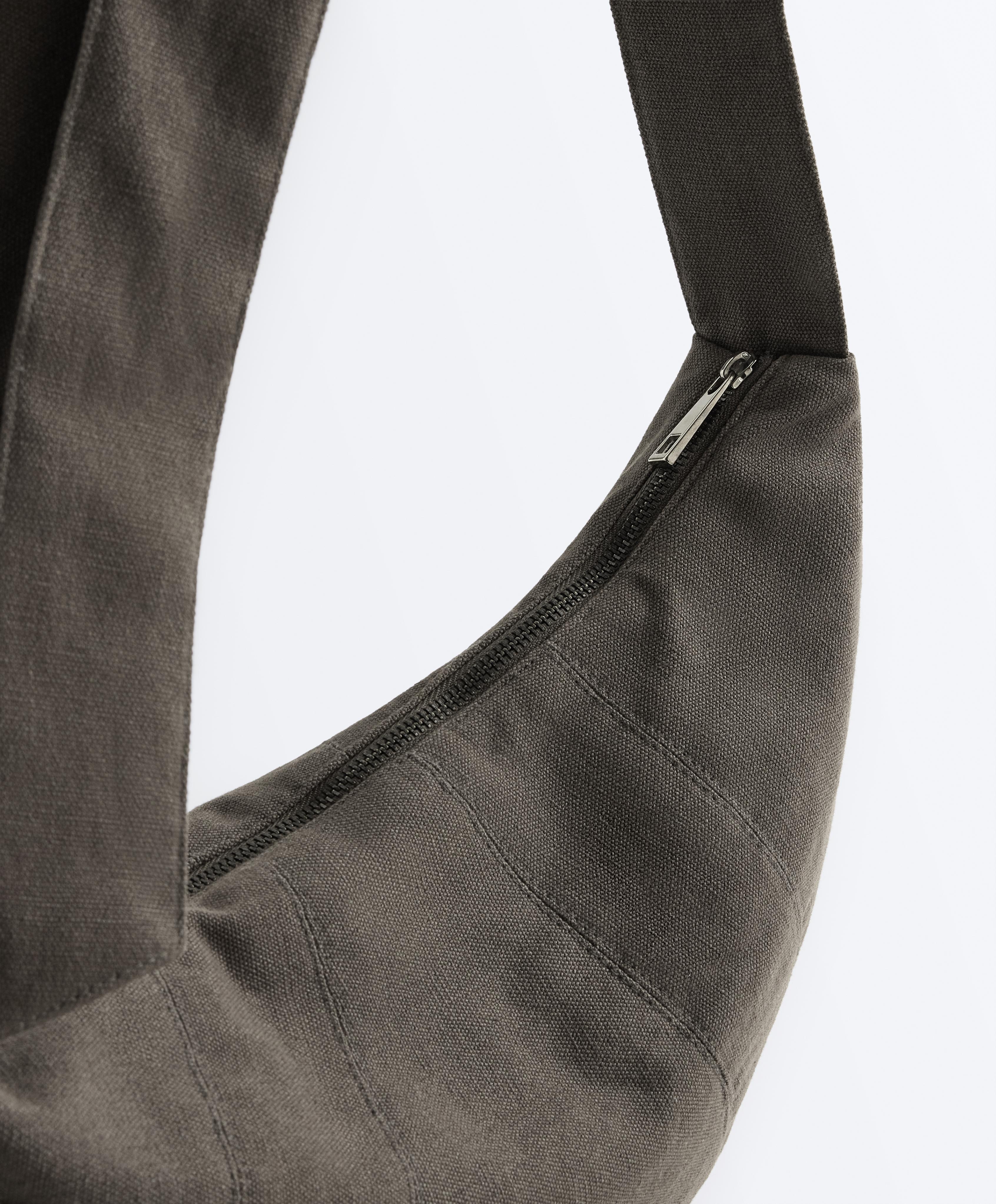 100% cotton crossbody bag — GUNPOWDER