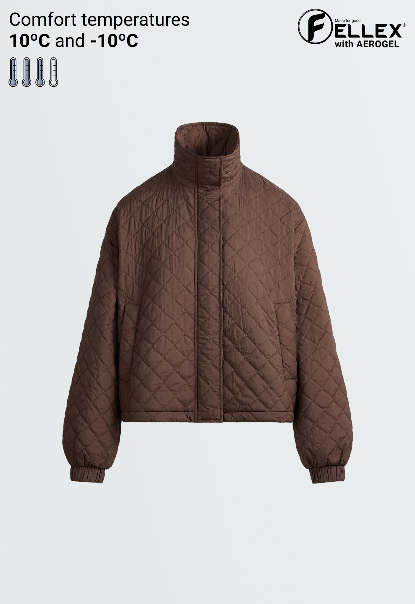 FELLEX® AEROGEL short padded jacket — COCOA