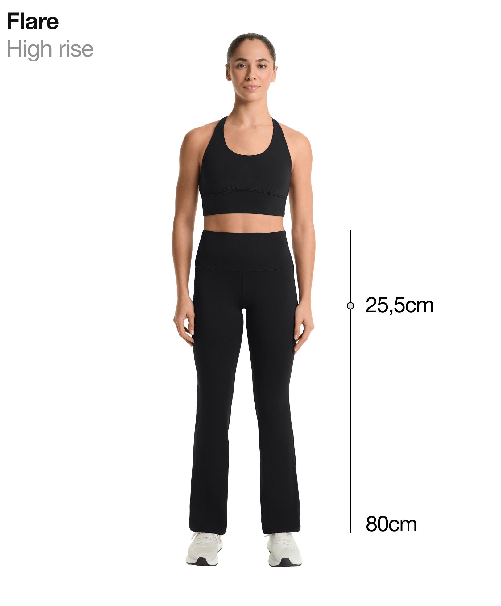 High-rise Comfortlux flare trousers